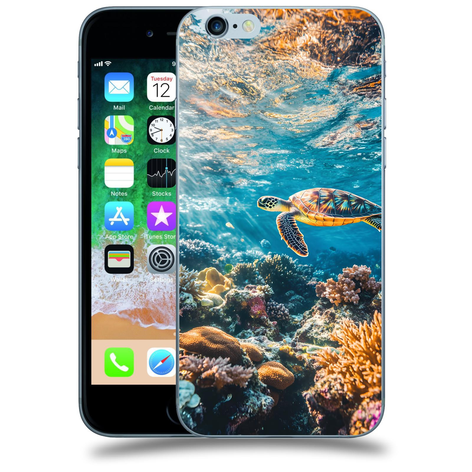 ACOVER Kryt na mobil Apple iPhone 6/6S - Želva
