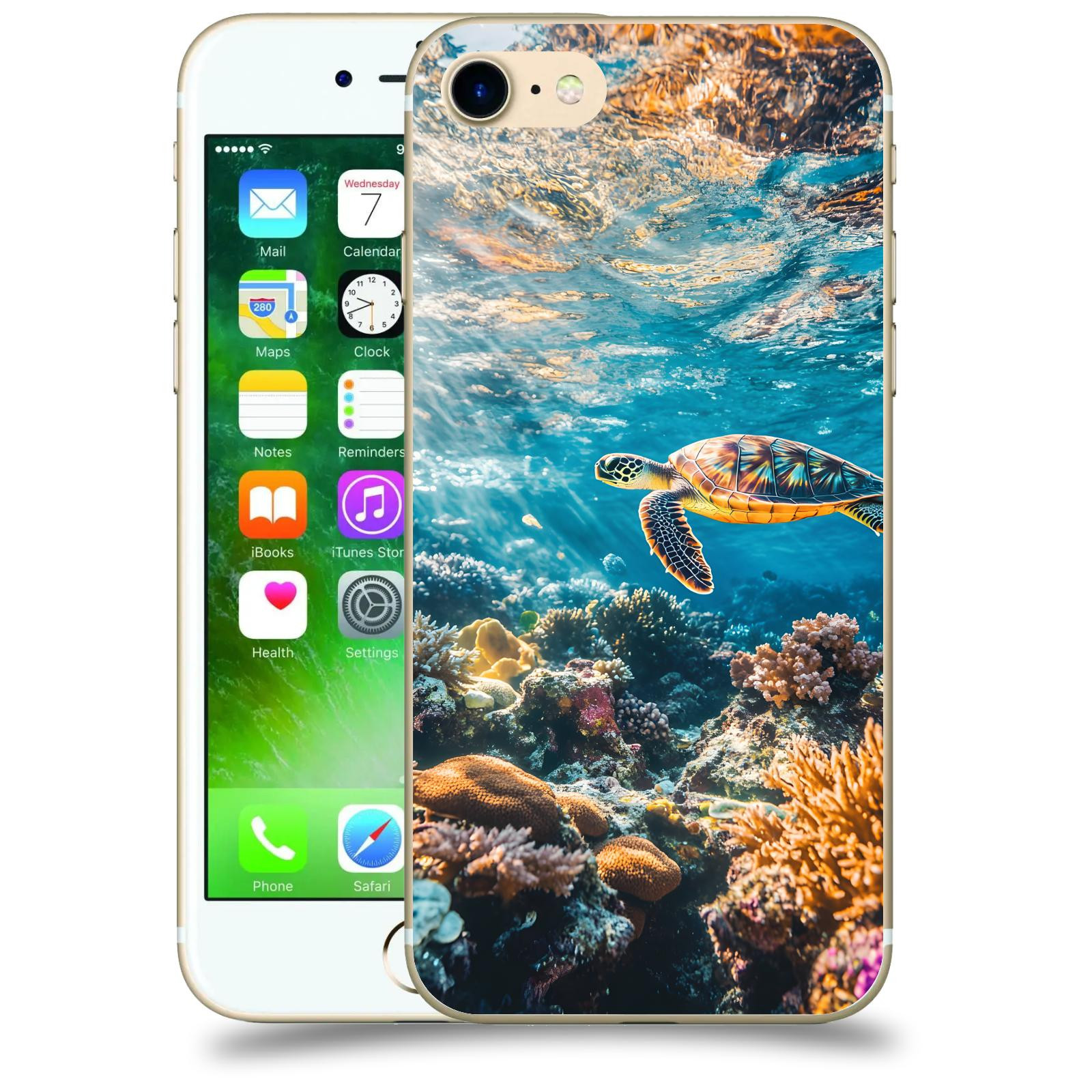 ACOVER Kryt na mobil Apple iPhone 7 - Želva