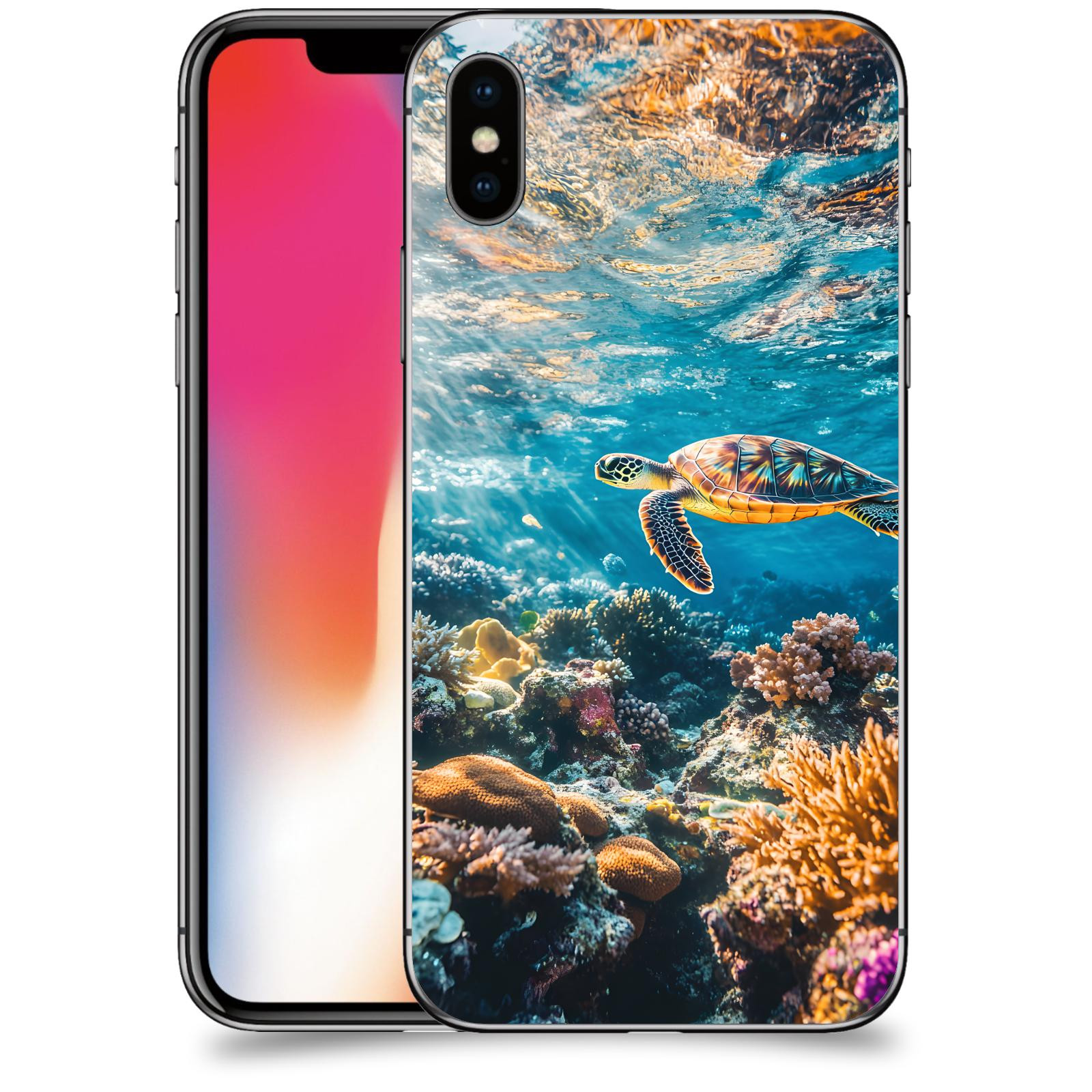 ACOVER Kryt na mobil Apple iPhone X/XS - Želva