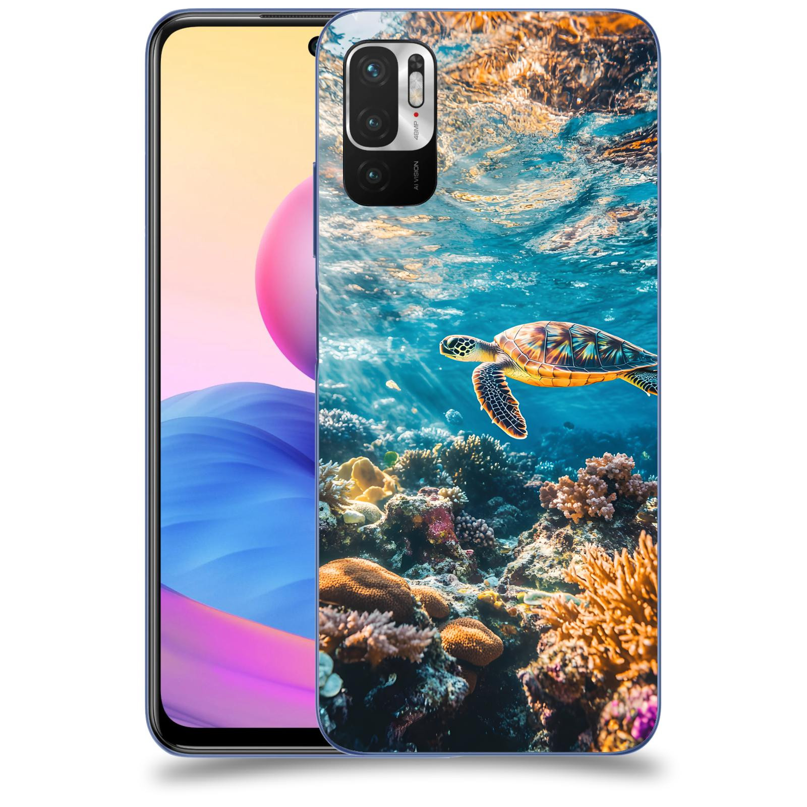 ACOVER Kryt na mobil Xiaomi Redmi Note 10 5G - Želva
