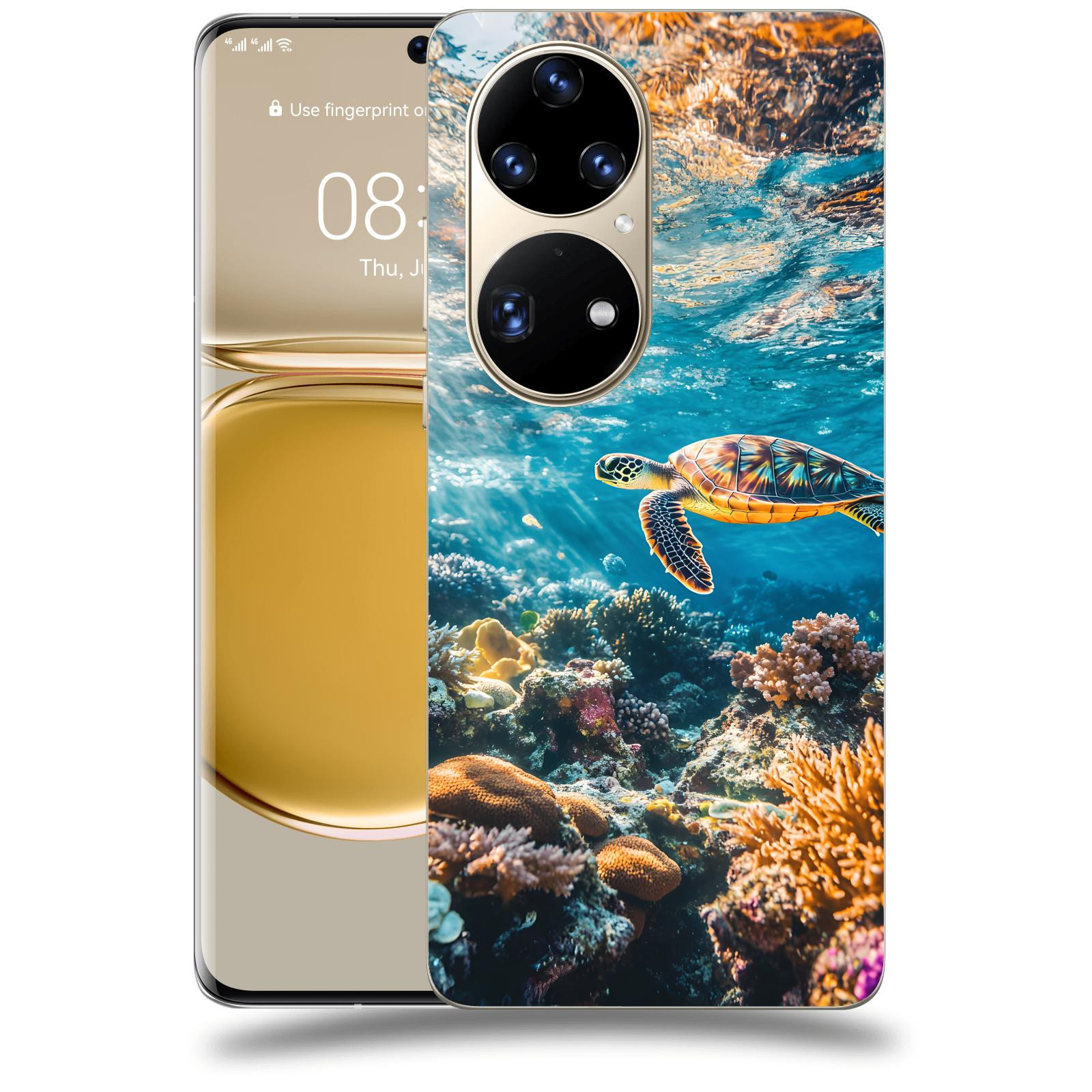 ACOVER Kryt na mobil Huawei P50 - Želva