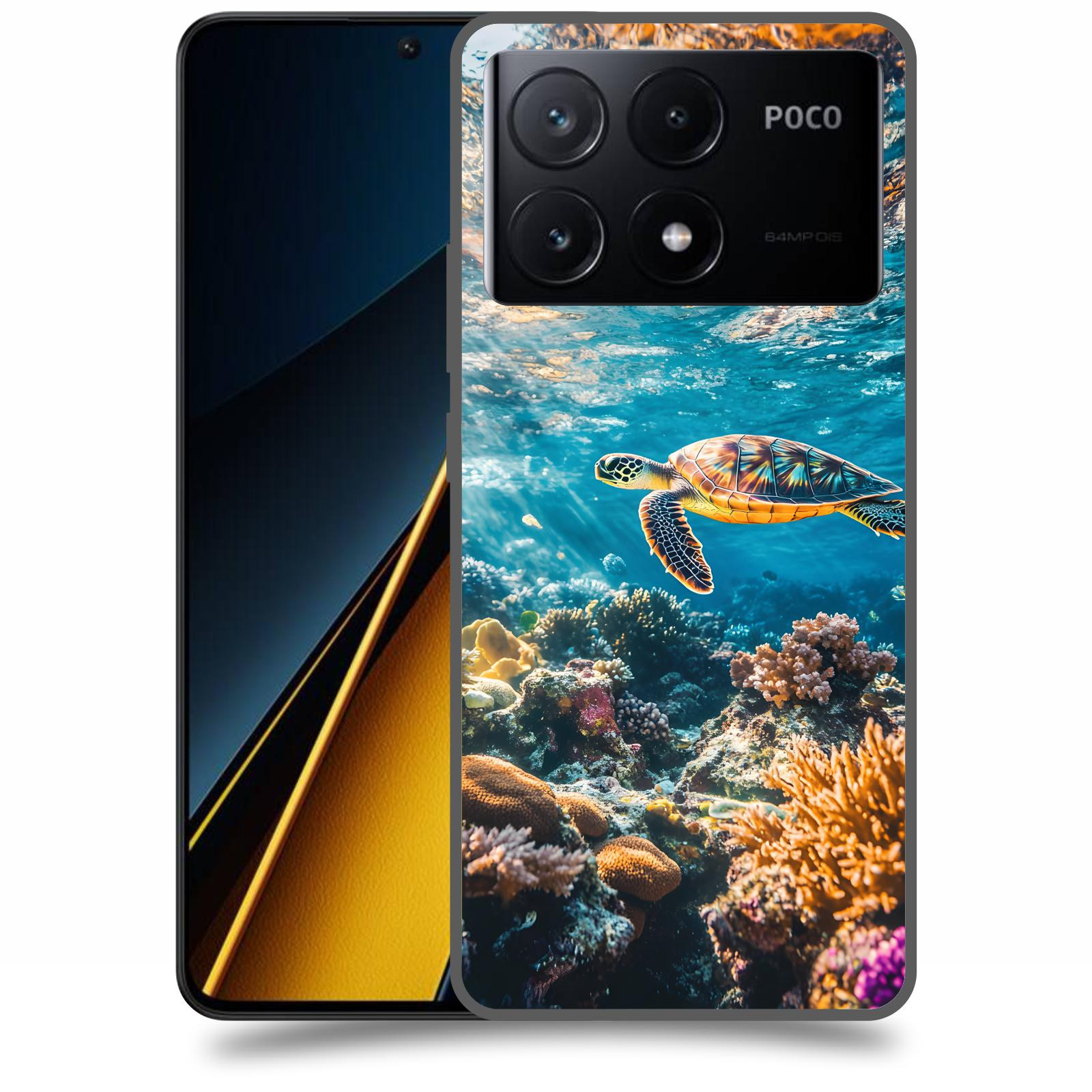 ACOVER Kryt na mobil Poco X6 Pro 5G - Želva