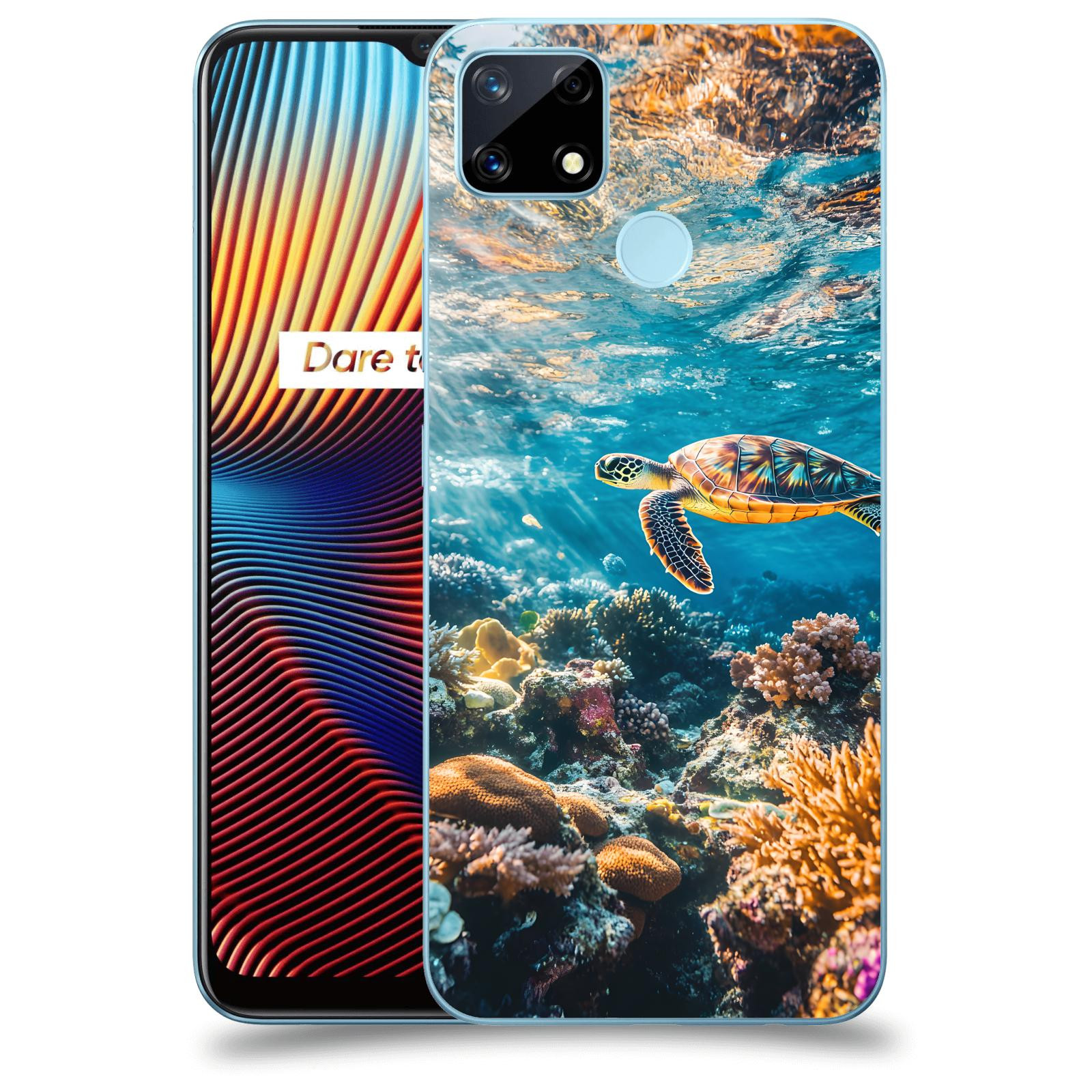 ACOVER Kryt na mobil Realme 7i - Želva