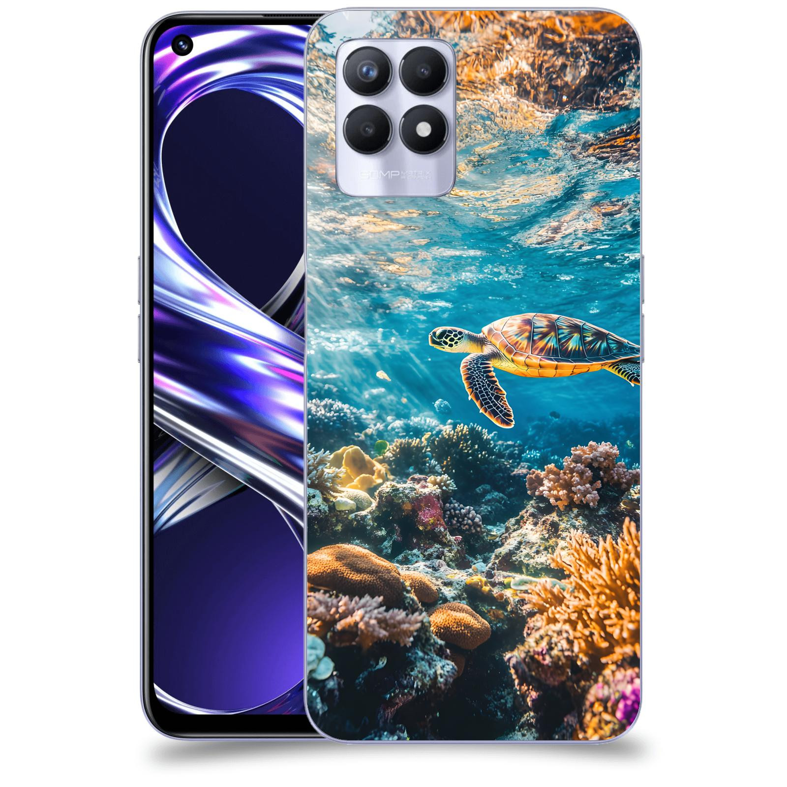 ACOVER Kryt na mobil Realme 8i - Želva
