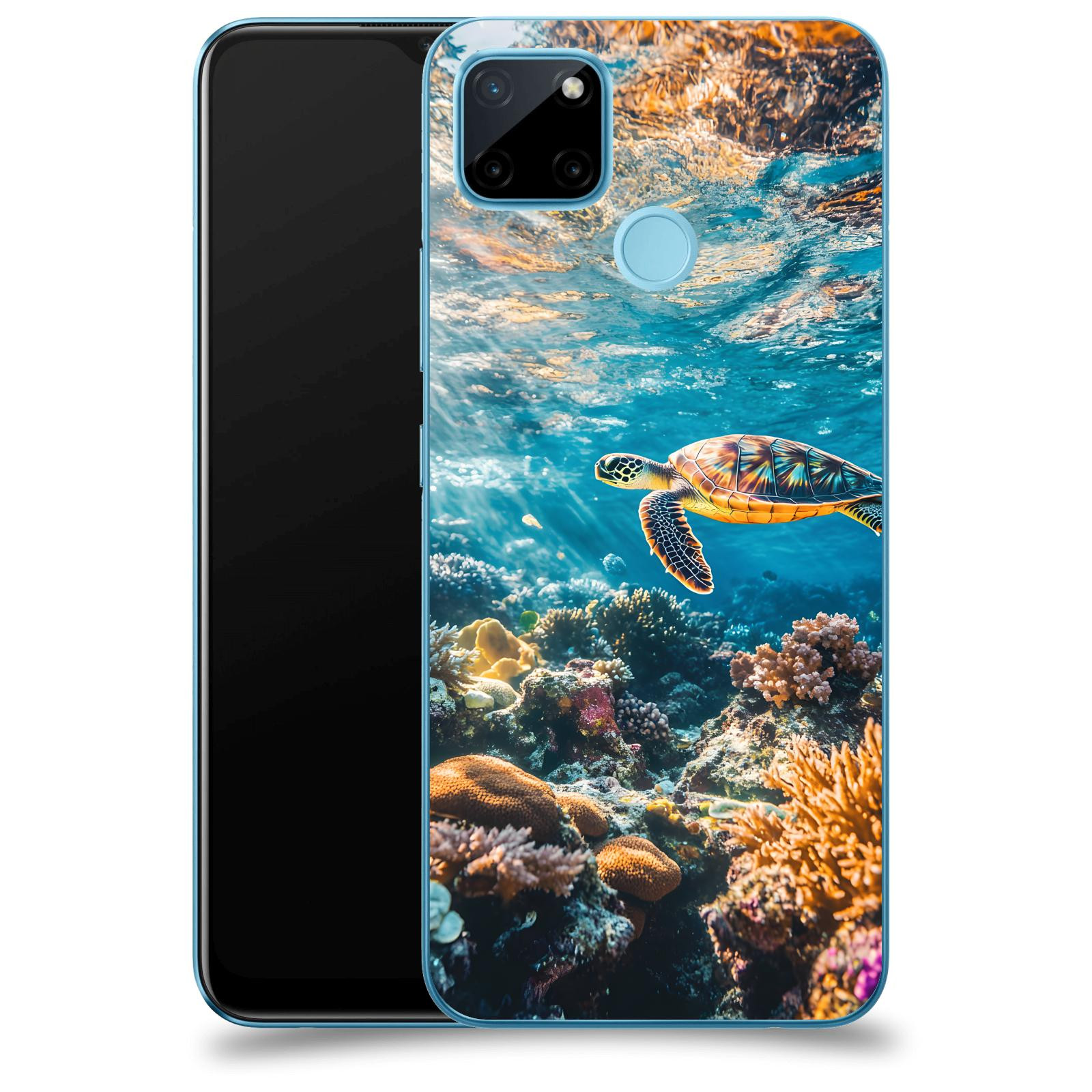 ACOVER Kryt na mobil Realme C21Y - Želva