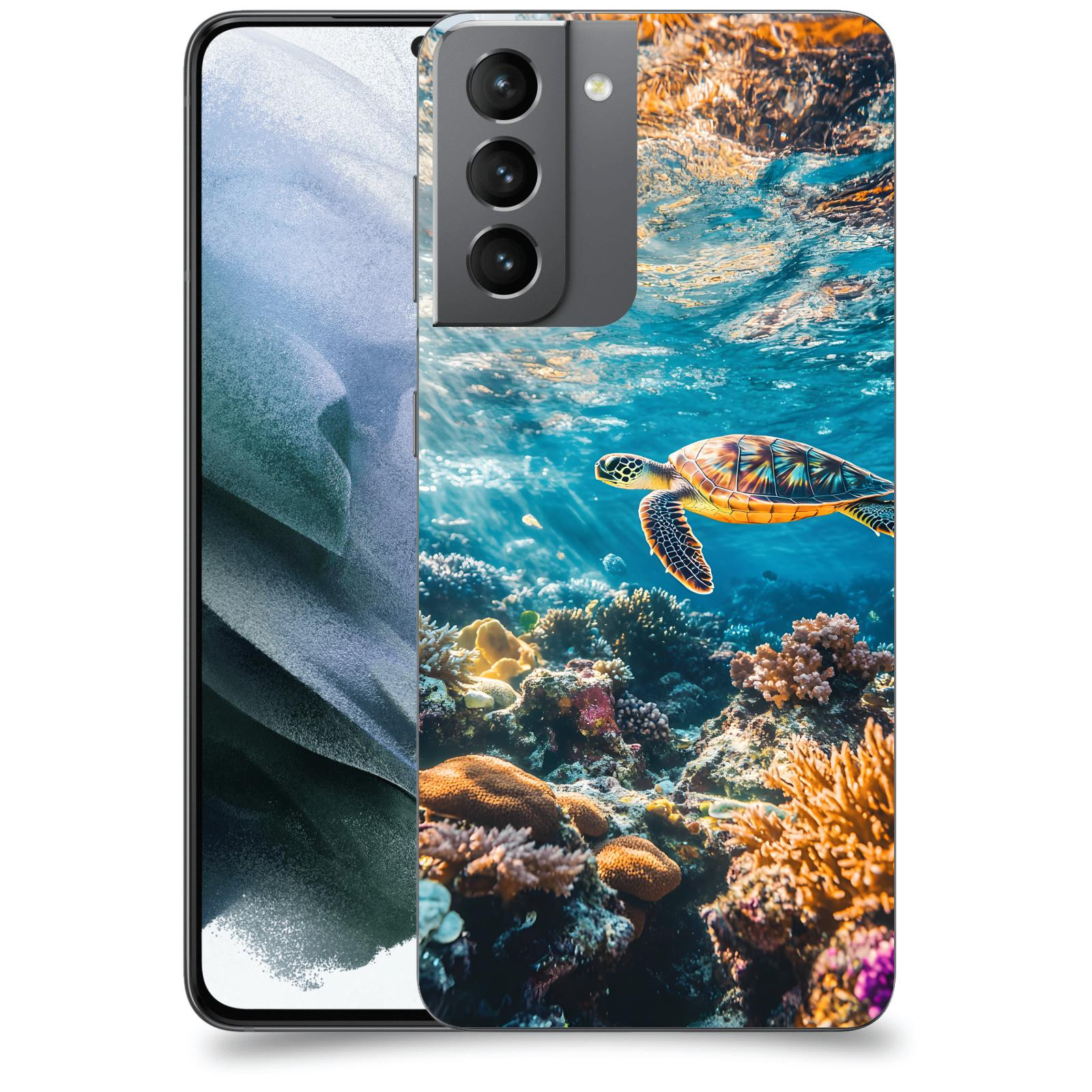 ACOVER Kryt na mobil Samsung Galaxy S21 G991B - Želva