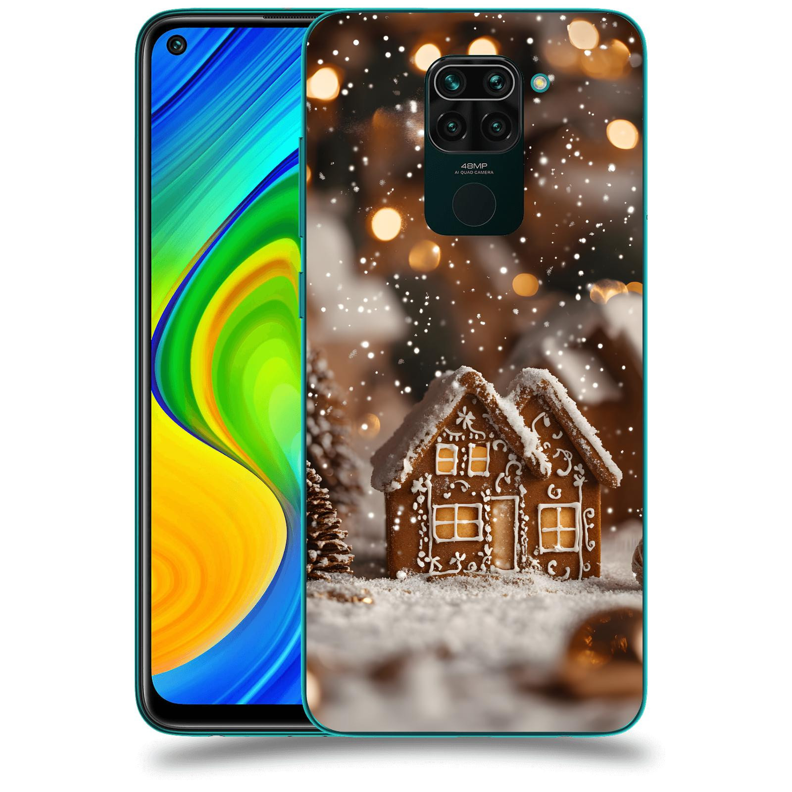 ACOVER Kryt na mobil Xiaomi Redmi Note 9 - Perníková chaloupka