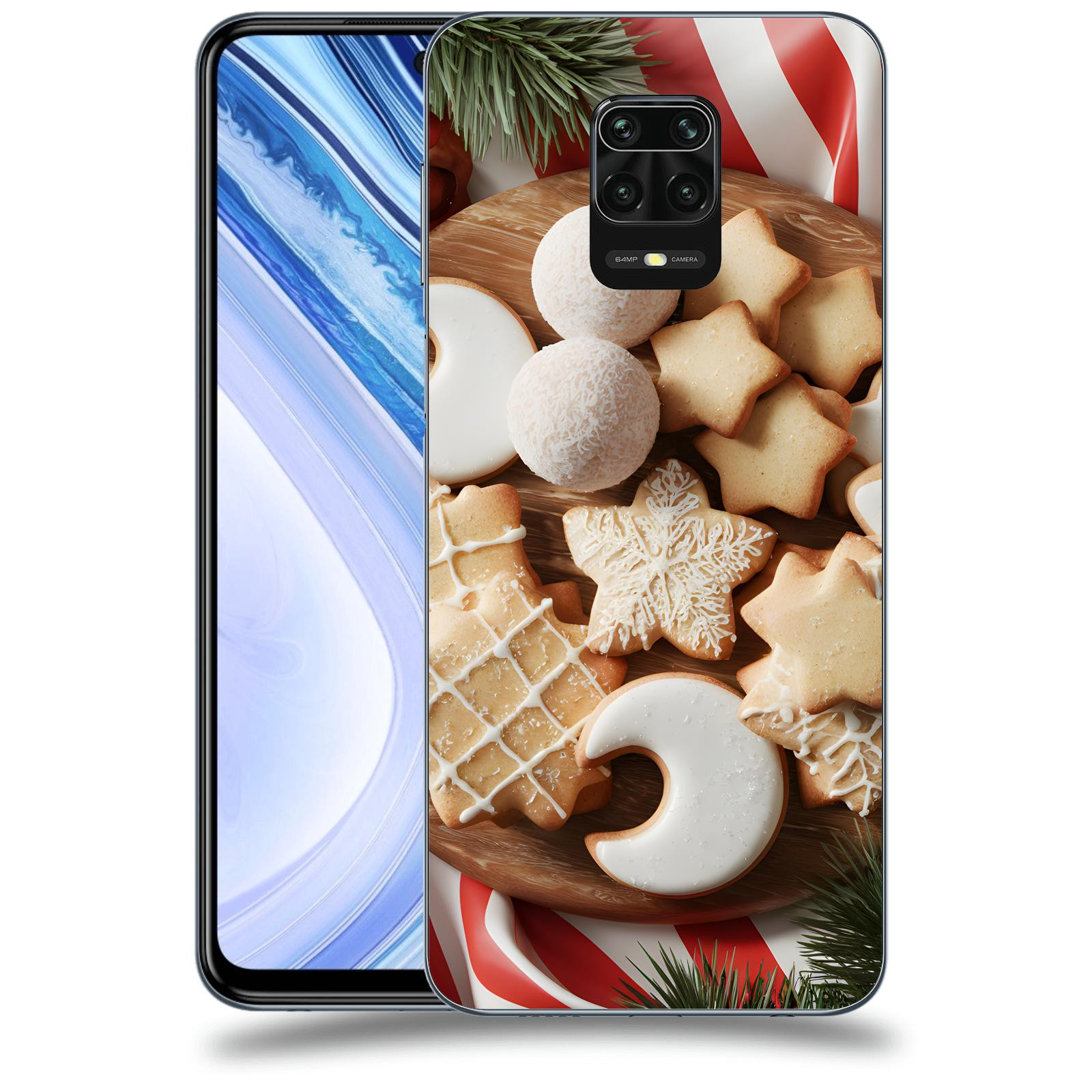 ACOVER Kryt na mobil Xiaomi Redmi Note 9 Pro - Vánoční cukroví 2