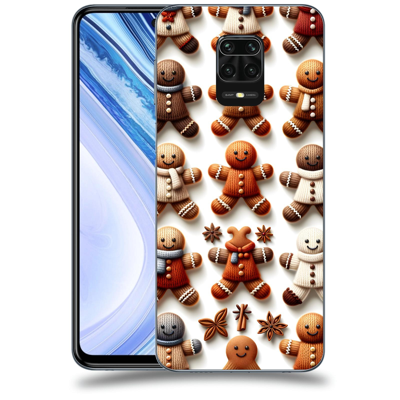 ACOVER Kryt na mobil Xiaomi Redmi Note 9 Pro - Perníčky 2