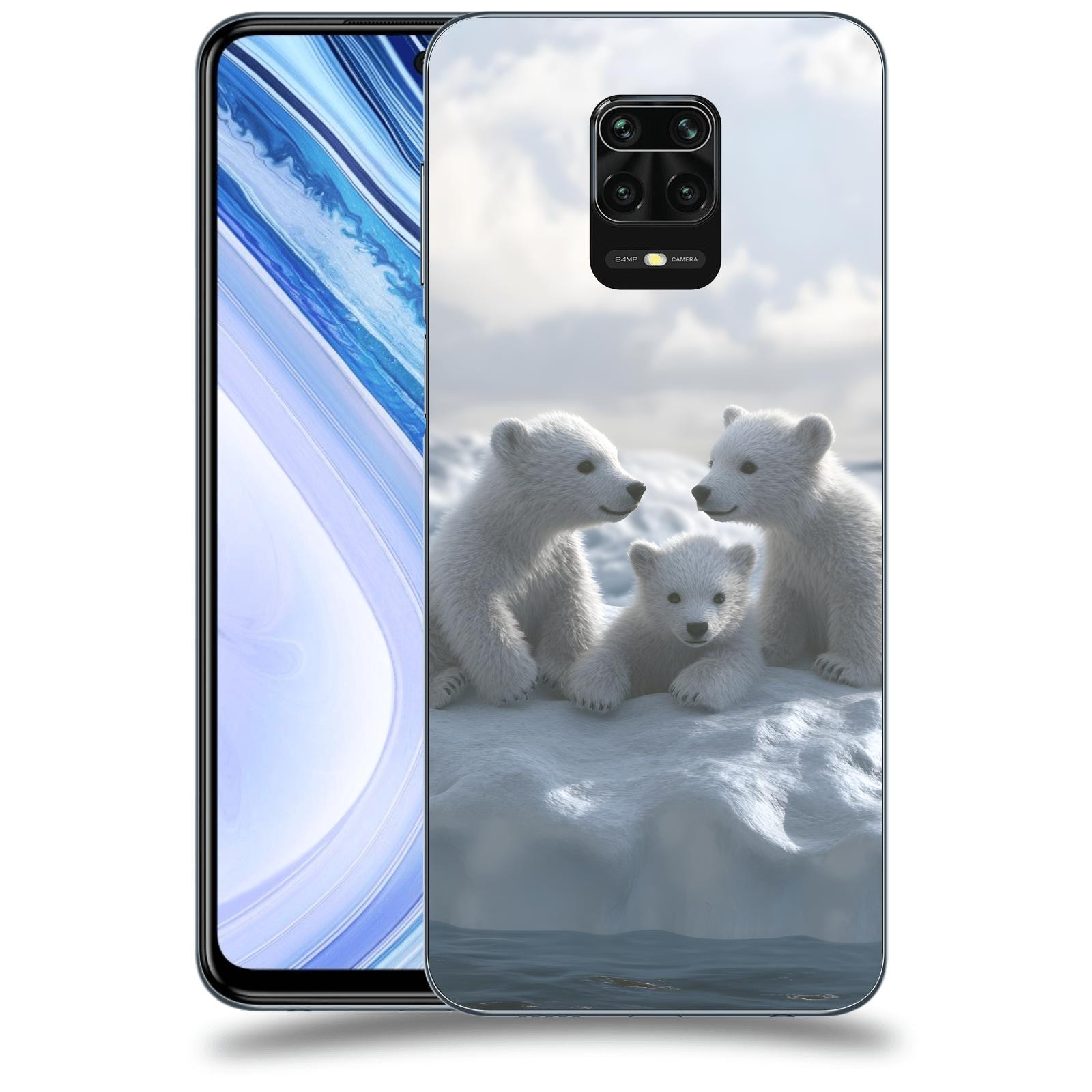 ACOVER Kryt na mobil Xiaomi Redmi Note 9 Pro - Medvíďata