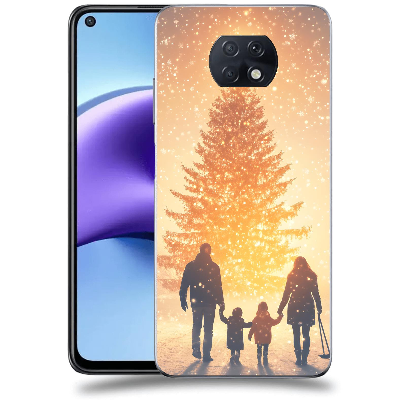 ACOVER Kryt na mobil Xiaomi Redmi Note 9T - Family at the Christmas tree