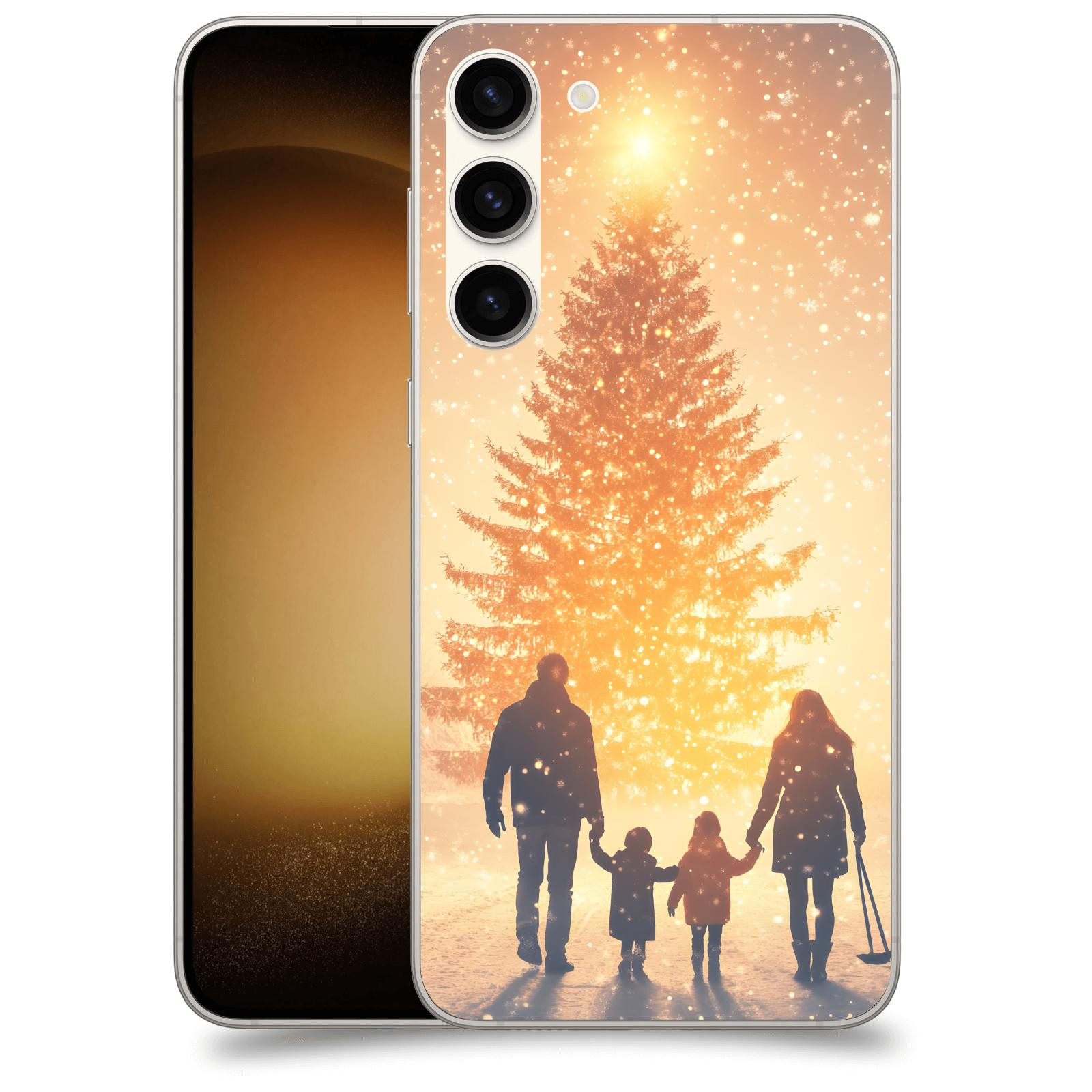 ACOVER Kryt na mobil Samsung Galaxy S23+ 5G - Family at the Christmas tree