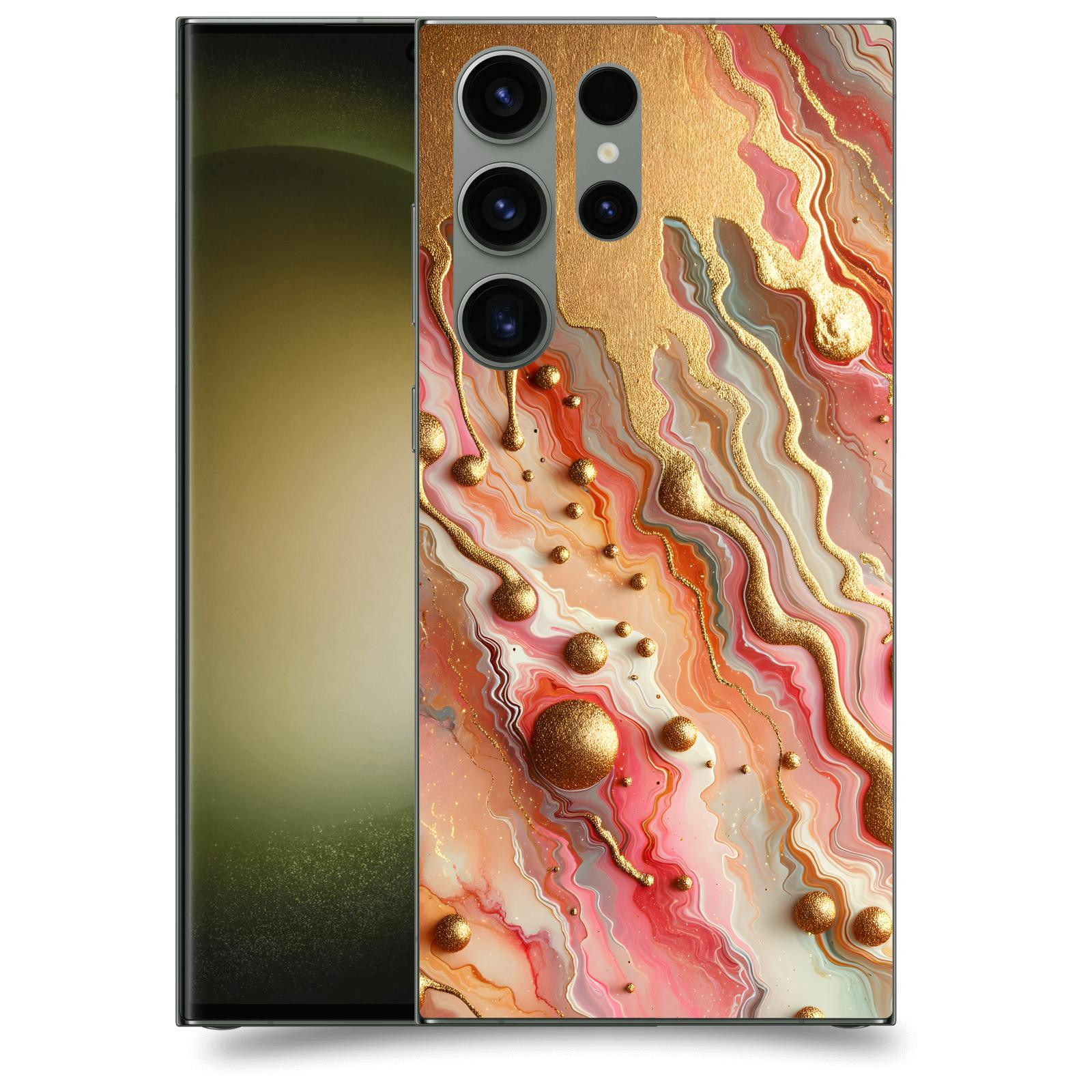 ACOVER Kryt na mobil Samsung Galaxy S23 Ultra 5G - Liquid Gold