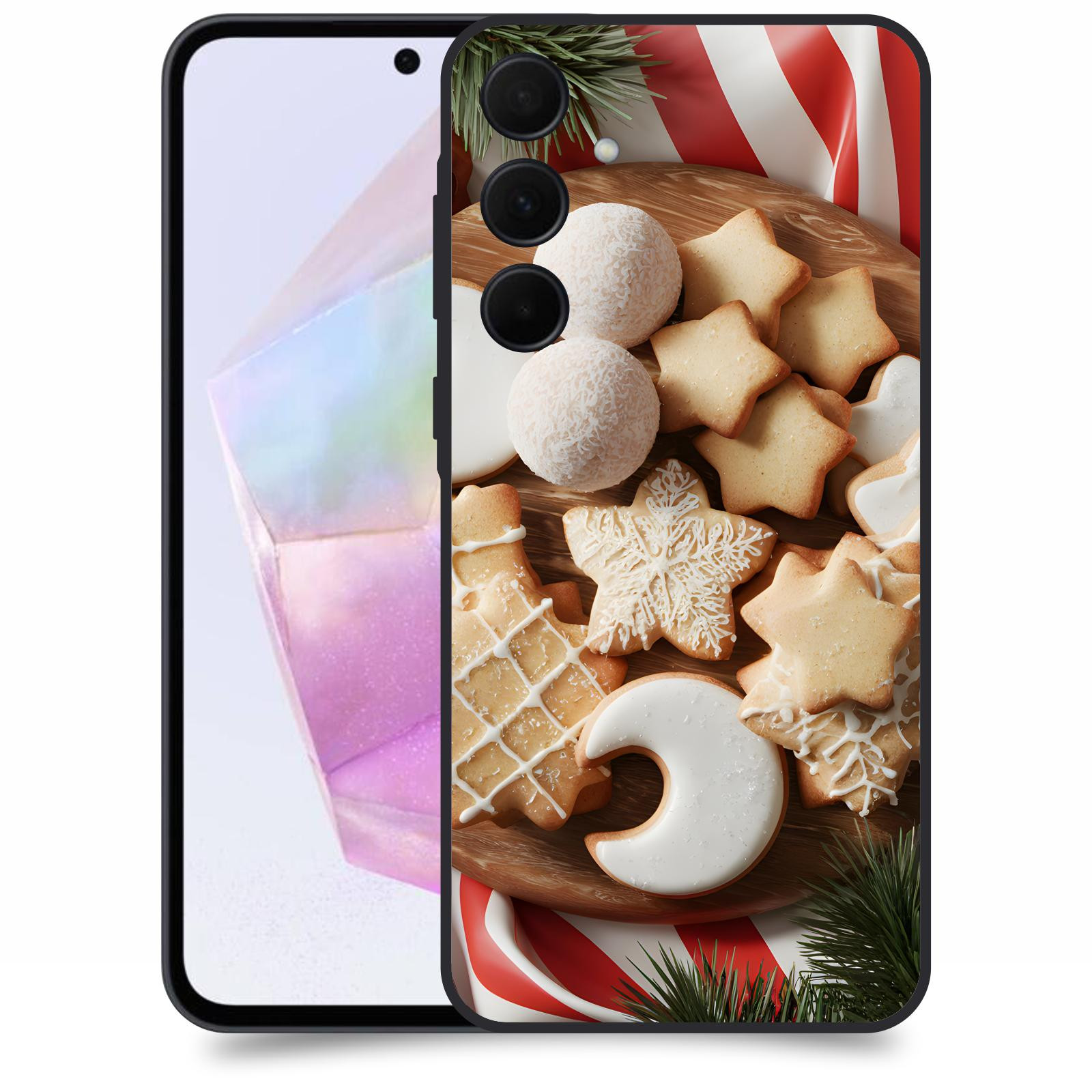 ACOVER Kryt na mobil Samsung Galaxy A35 5G - Vánoční cukroví 2