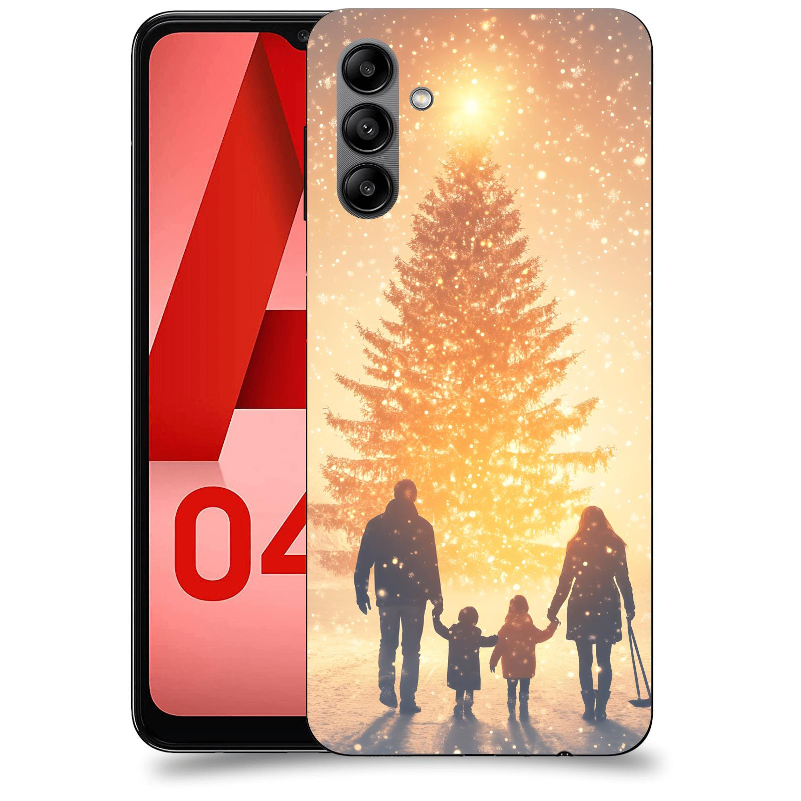 ACOVER Kryt na mobil Samsung Galaxy A04s - Family at the Christmas tree