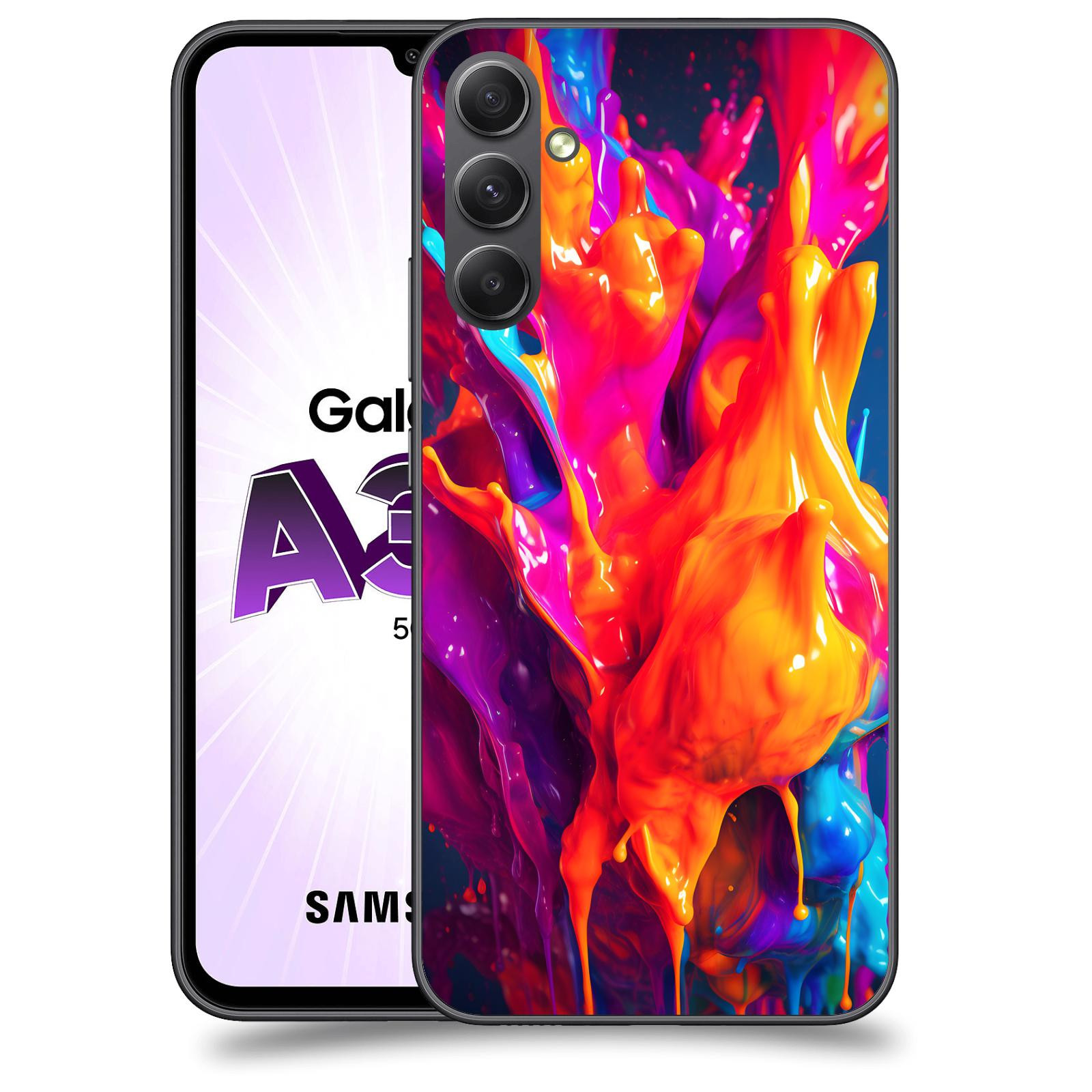 ACOVER Kryt na mobil Samsung Galaxy A34 - Beautiful Liquid I