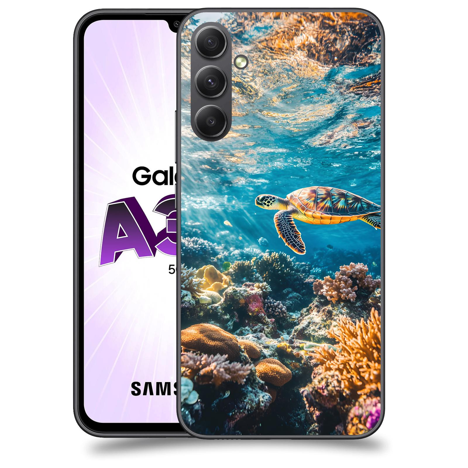 ACOVER Kryt na mobil Samsung Galaxy A34 - Želva