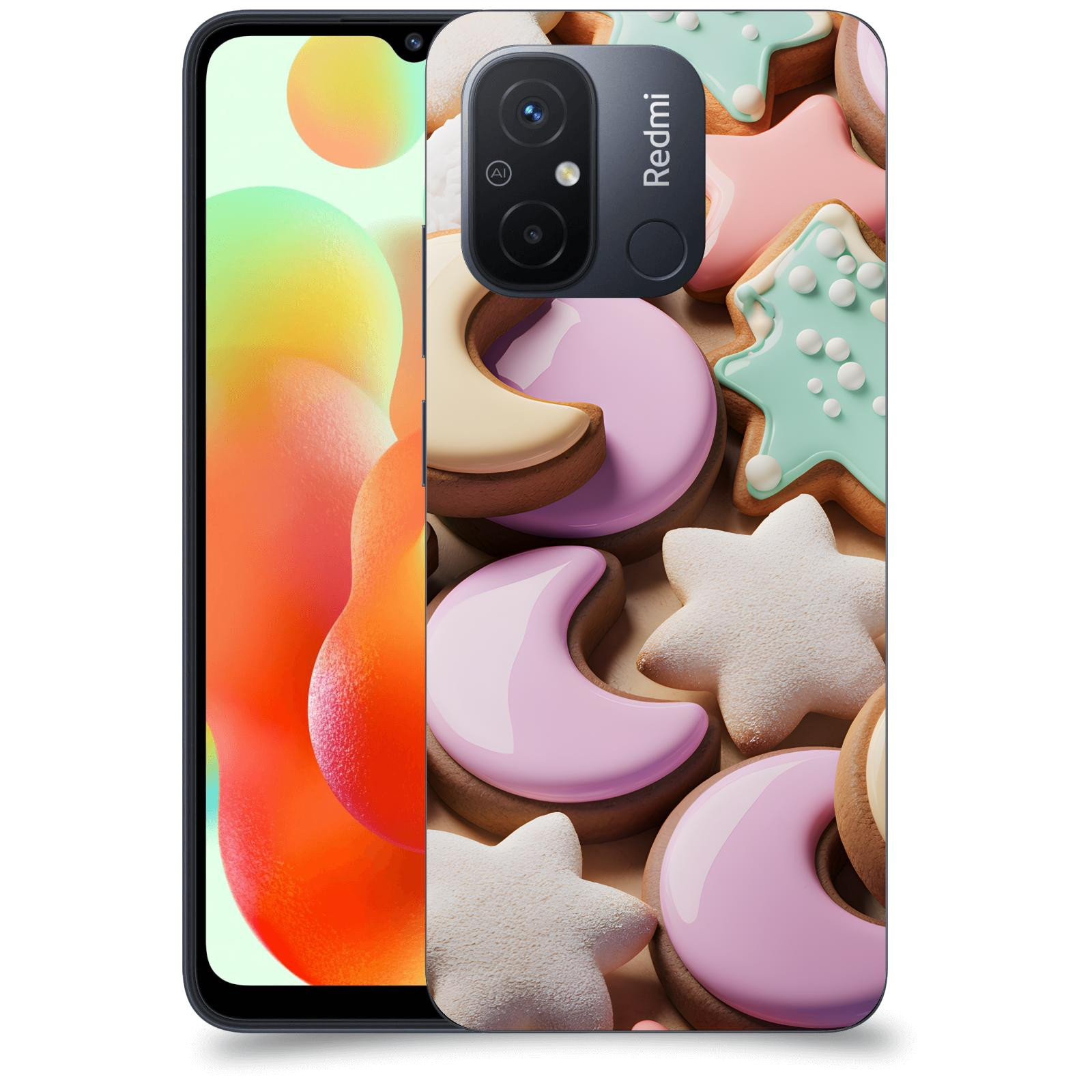 ACOVER Kryt na mobil Xiaomi Redmi 12C - Vánoční cukroví