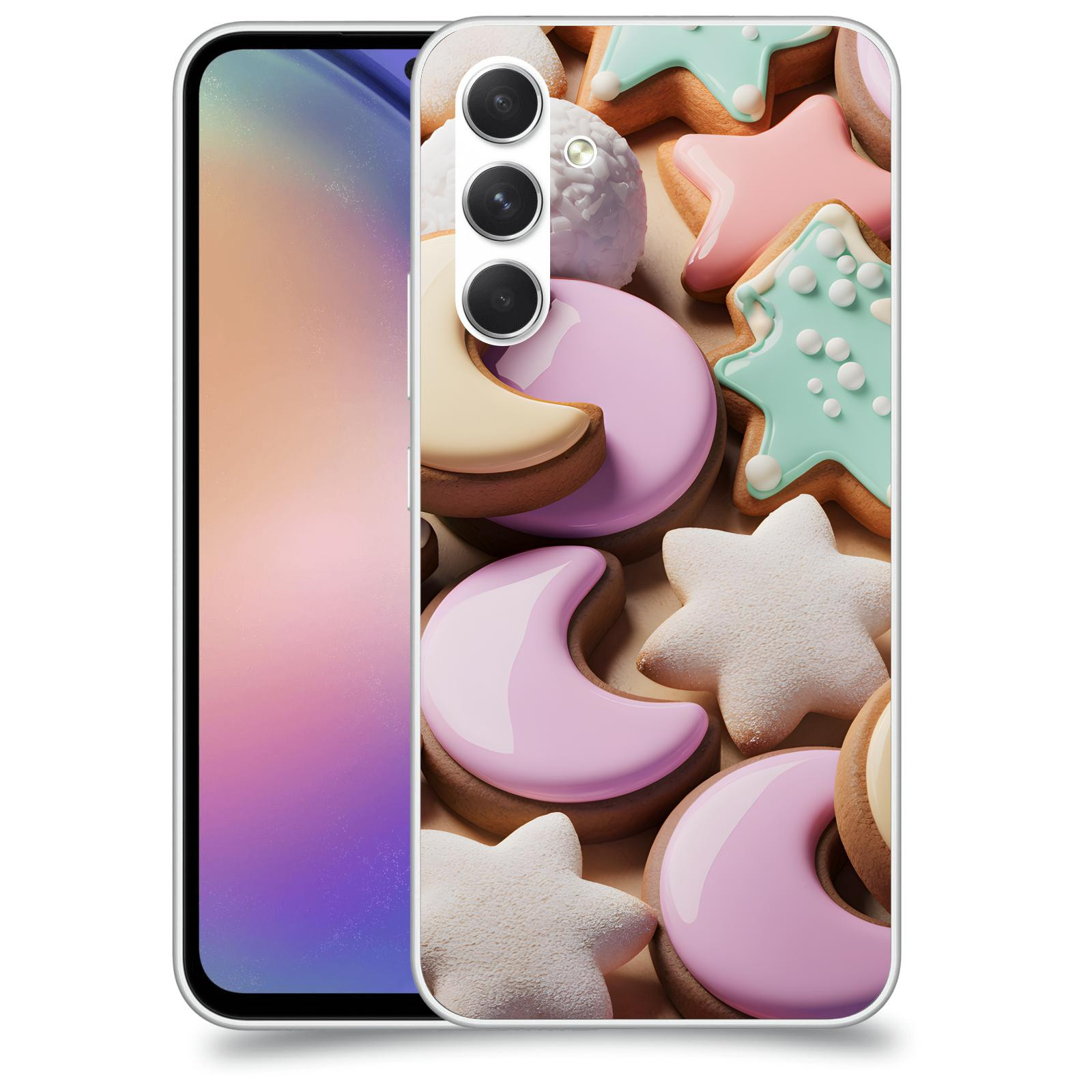 ACOVER Kryt na mobil Samsung Galaxy M54 5G - Vánoční cukroví