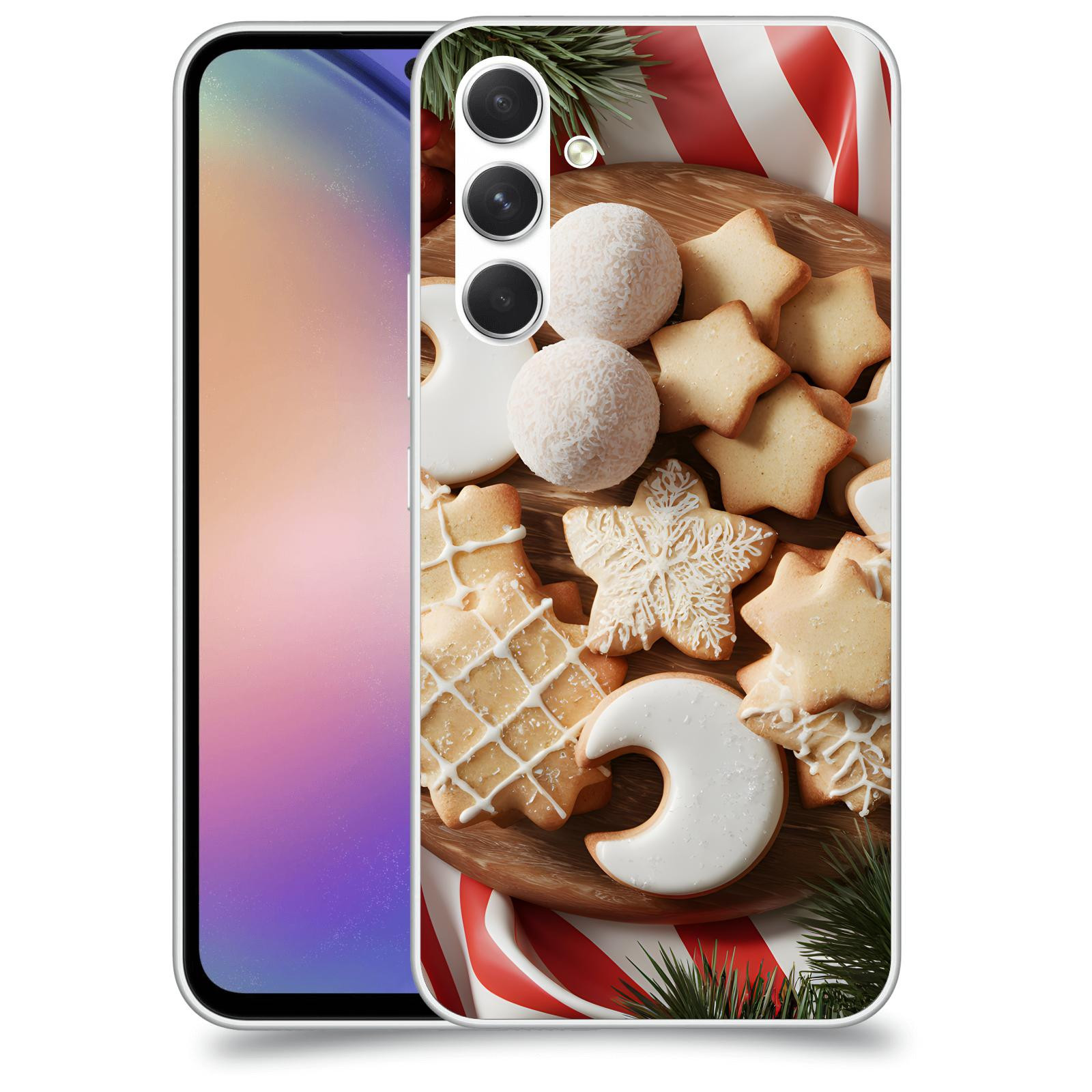 ACOVER Kryt na mobil Samsung Galaxy M54 5G - Vánoční cukroví 2