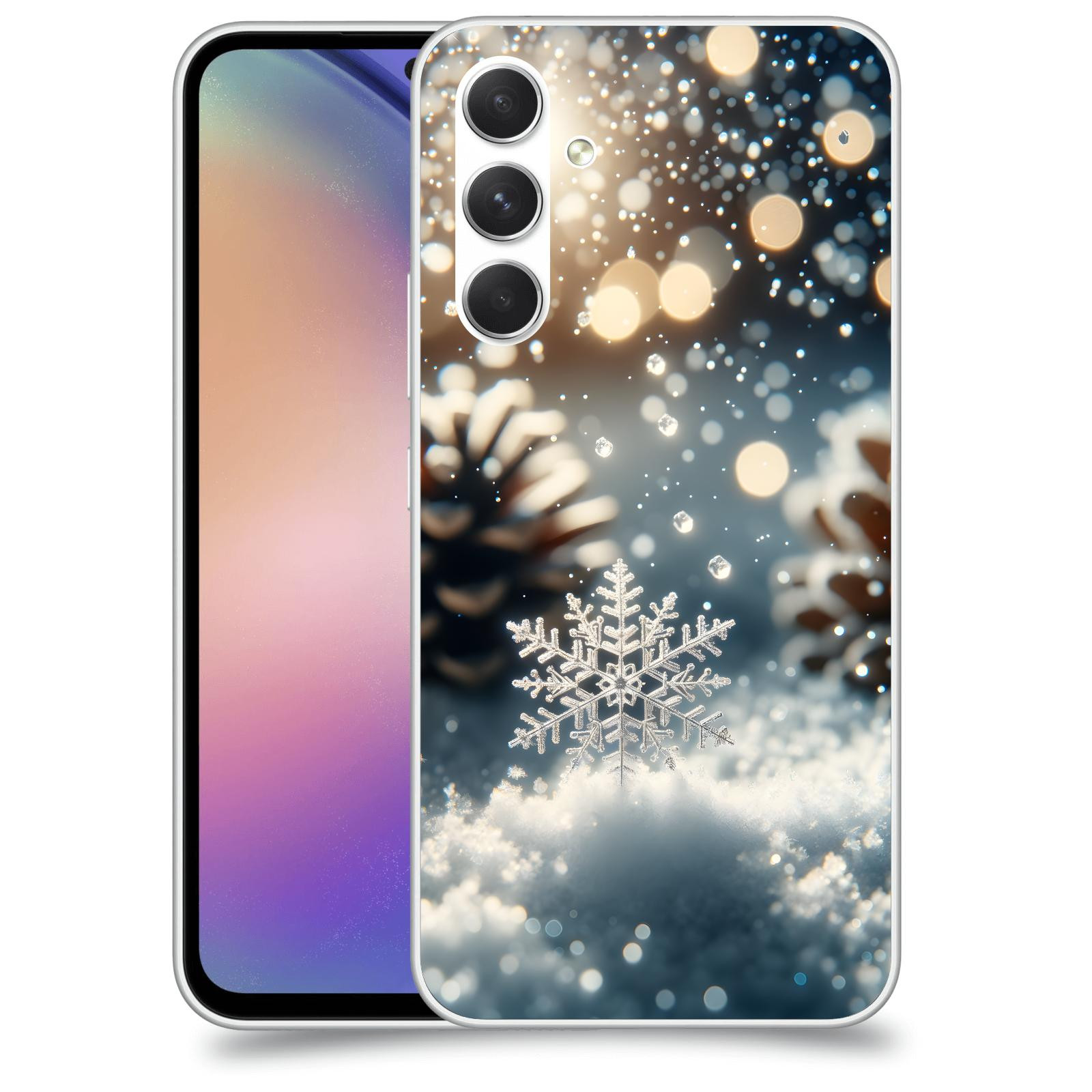 ACOVER Kryt na mobil Samsung Galaxy M54 5G - Vločka