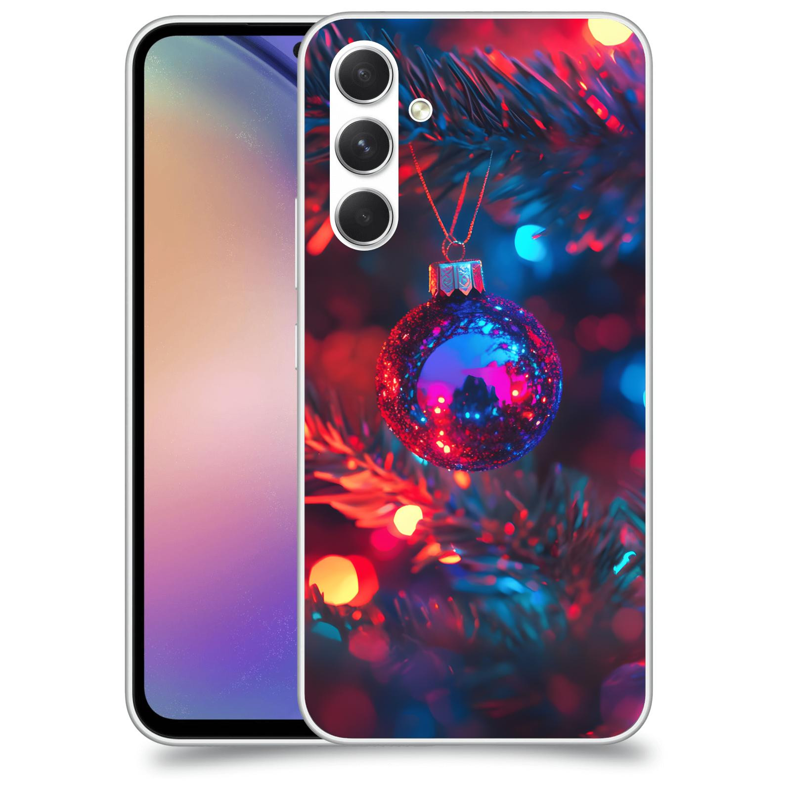 ACOVER Kryt na mobil Samsung Galaxy M54 5G - Vánoční ozdoba