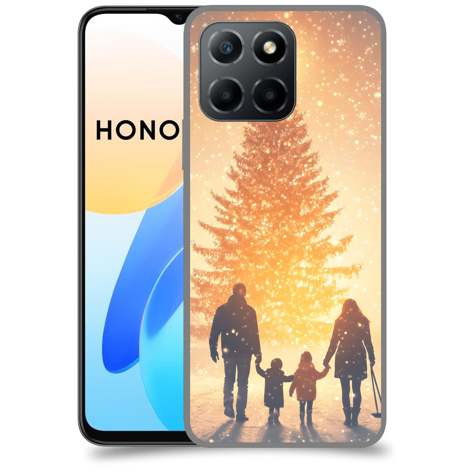 ACOVER Kryt na mobil Honor X8 4G - Family at the Christmas tree
