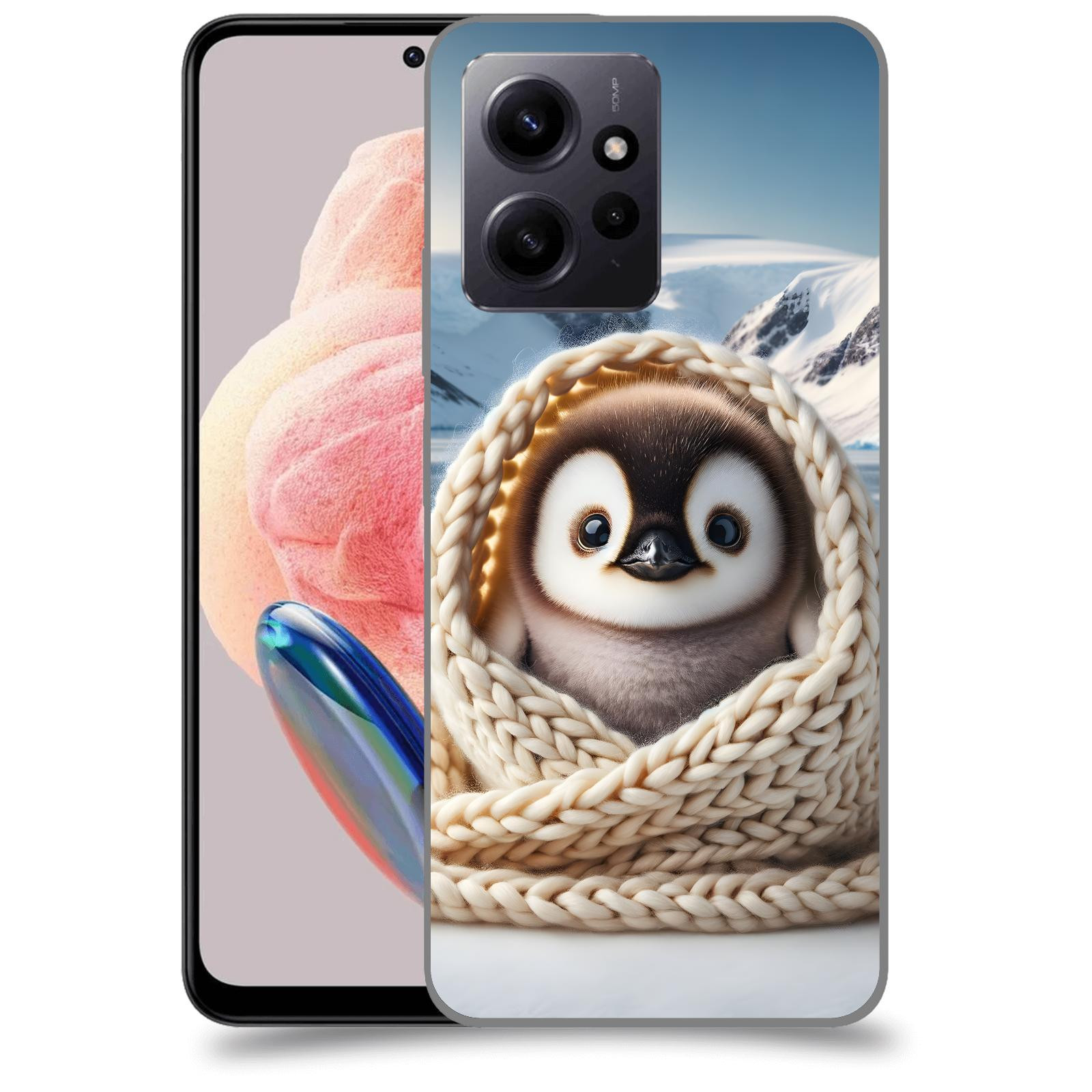 ACOVER Kryt na mobil Xiaomi Redmi Note 12 4G - Tučňák