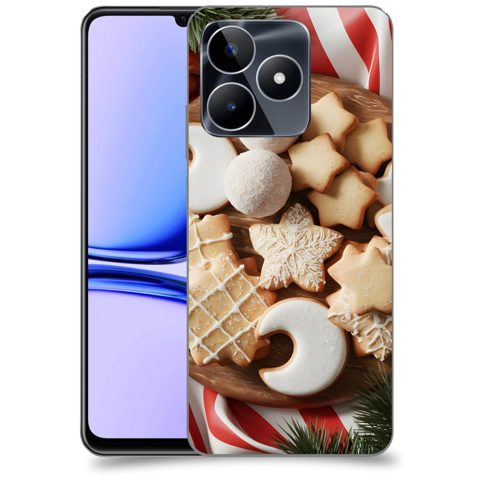 ACOVER Kryt na mobil Realme C53 - Vánoční cukroví 2