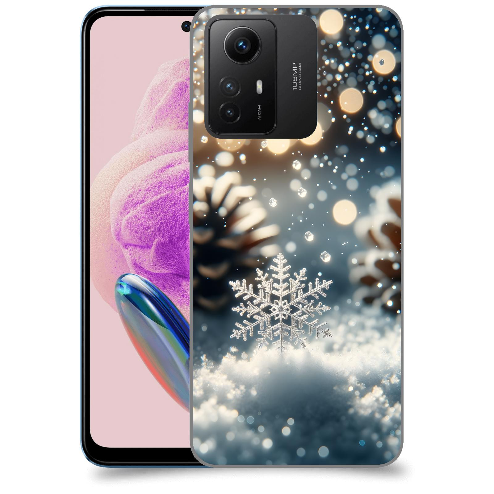 ACOVER Kryt na mobil Xiaomi Redmi Note 12S - Vločka