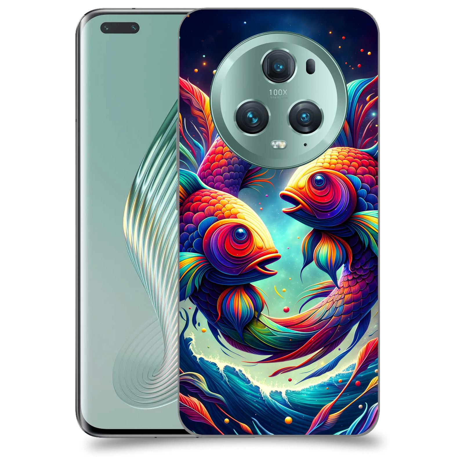 ACOVER Kryt na mobil Honor Magic5 Pro - Ryby
