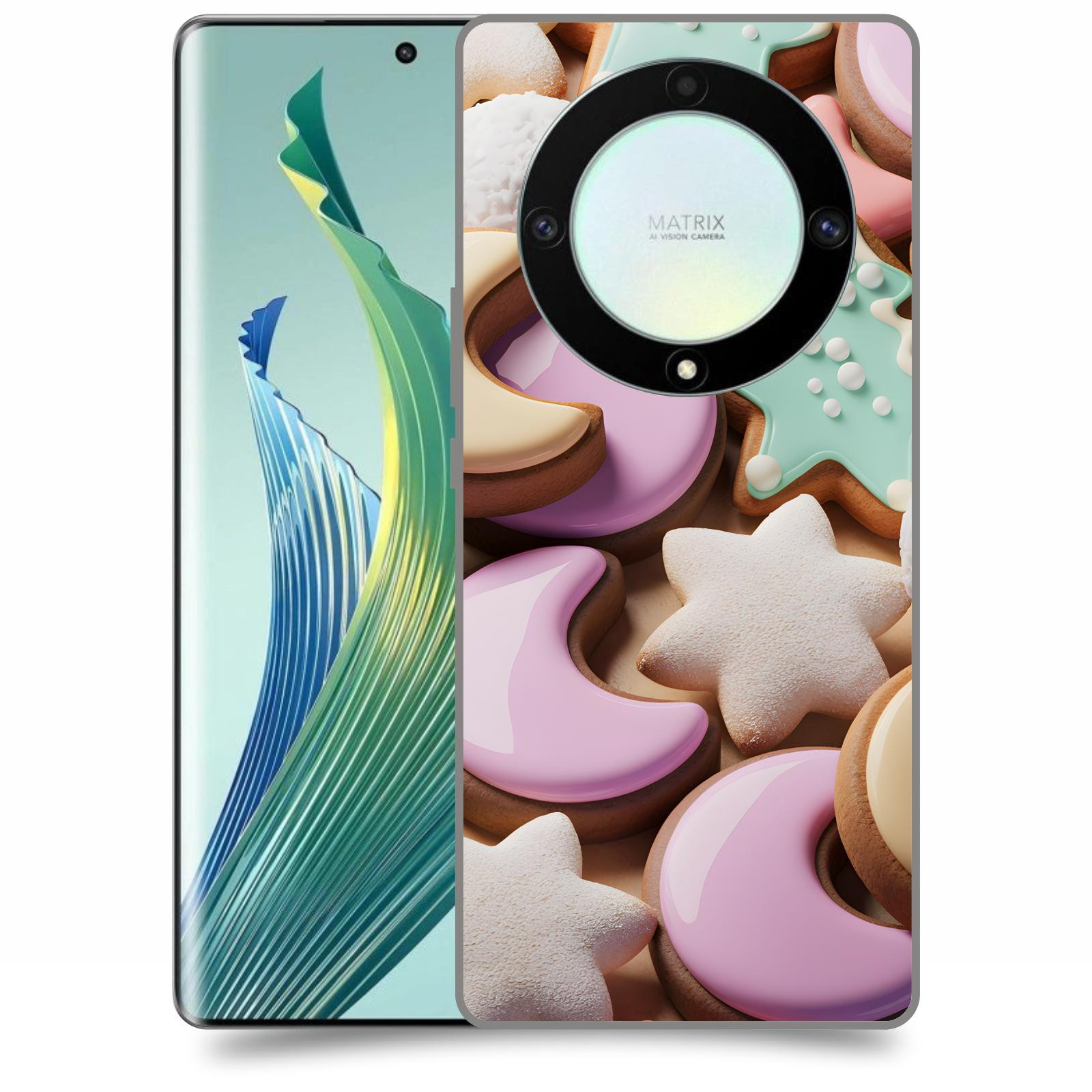 ACOVER Kryt na mobil Honor Magic 5 Lite 5G - Vánoční cukroví