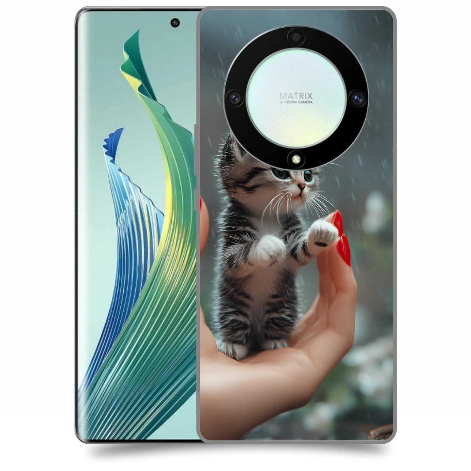 ACOVER Kryt na mobil Honor Magic 5 Lite 5G - Koťátko