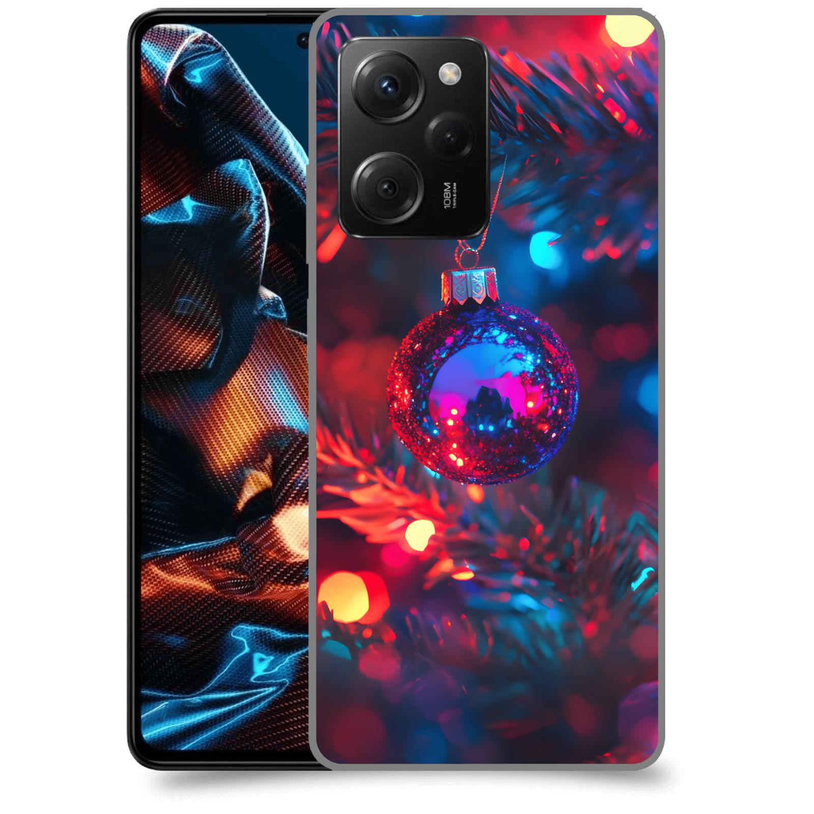 ACOVER Kryt na mobil Xiaomi Poco X5 Pro - Vánoční ozdoba