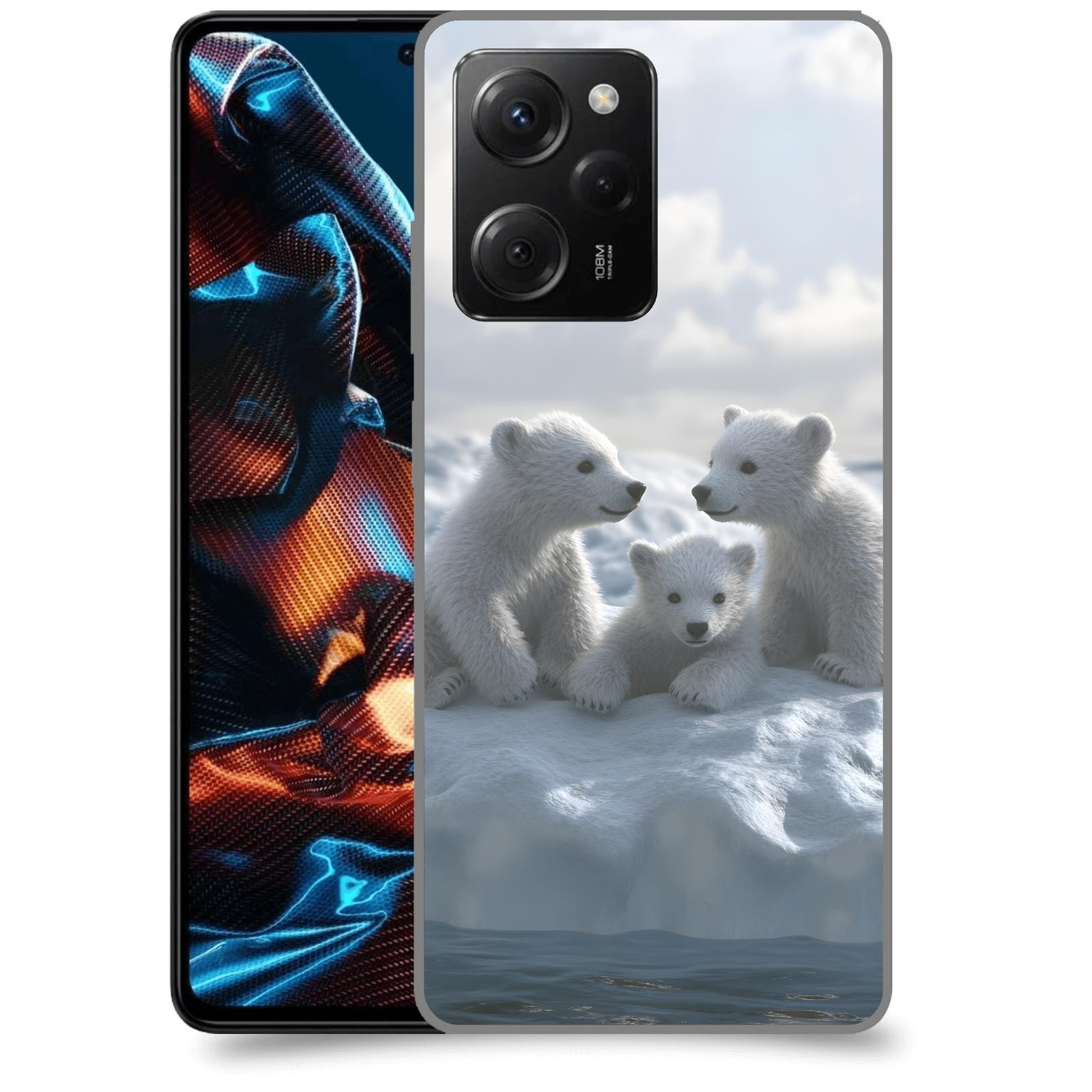 ACOVER Kryt na mobil Xiaomi Poco X5 Pro - Medvíďata