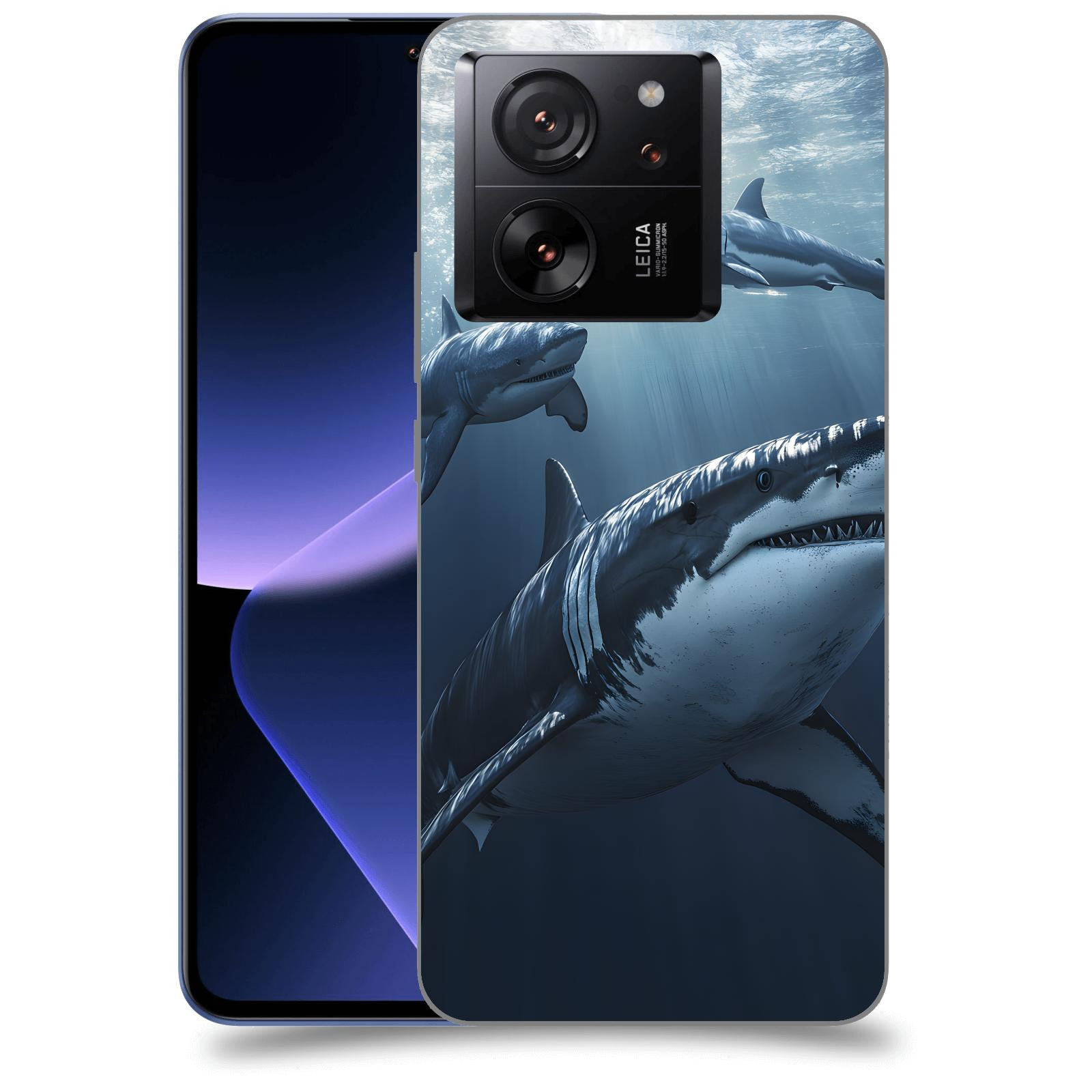 ACOVER Kryt na mobil Xiaomi 13T - Žraloci