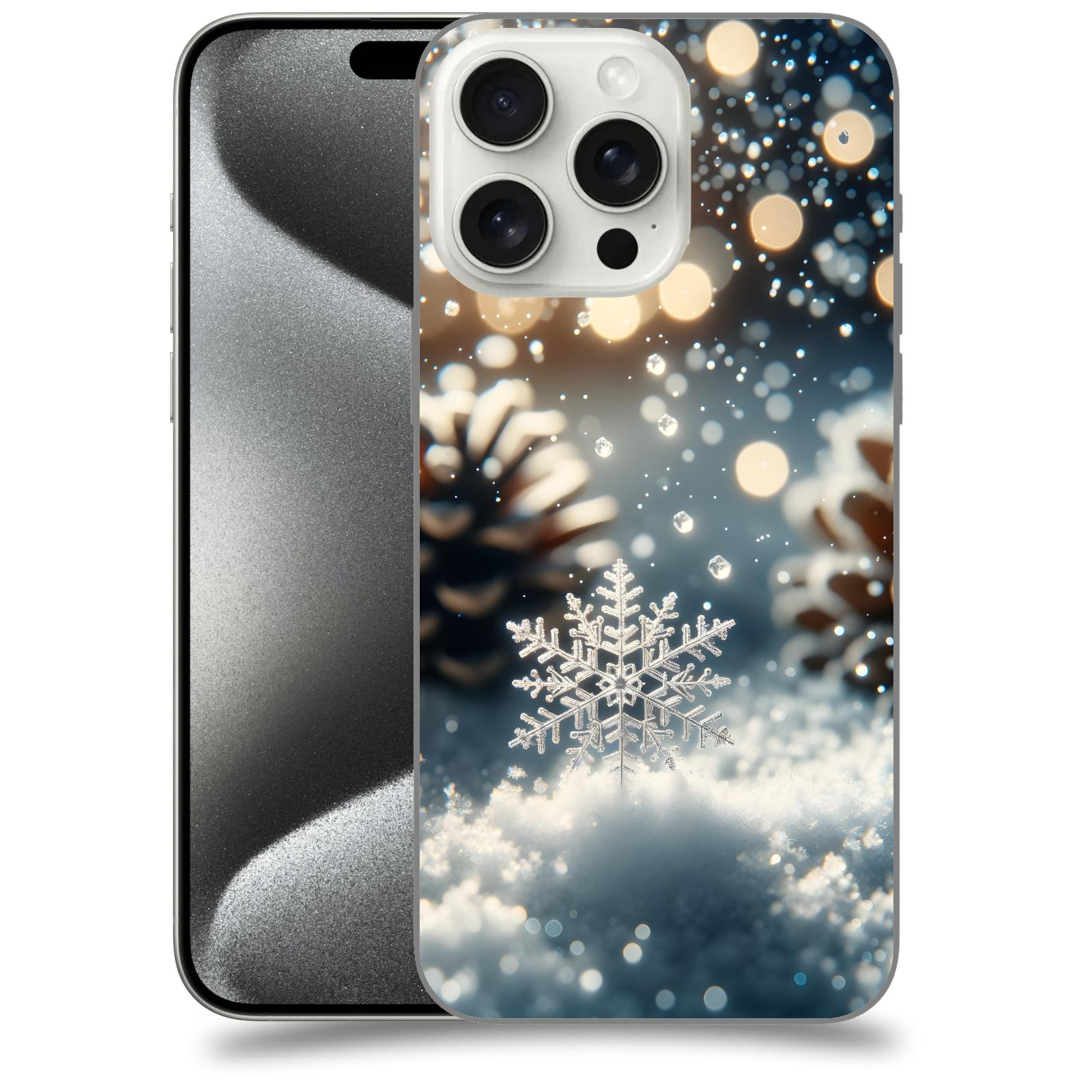 ACOVER Kryt na mobil Apple iPhone 15 pro max - Vločka