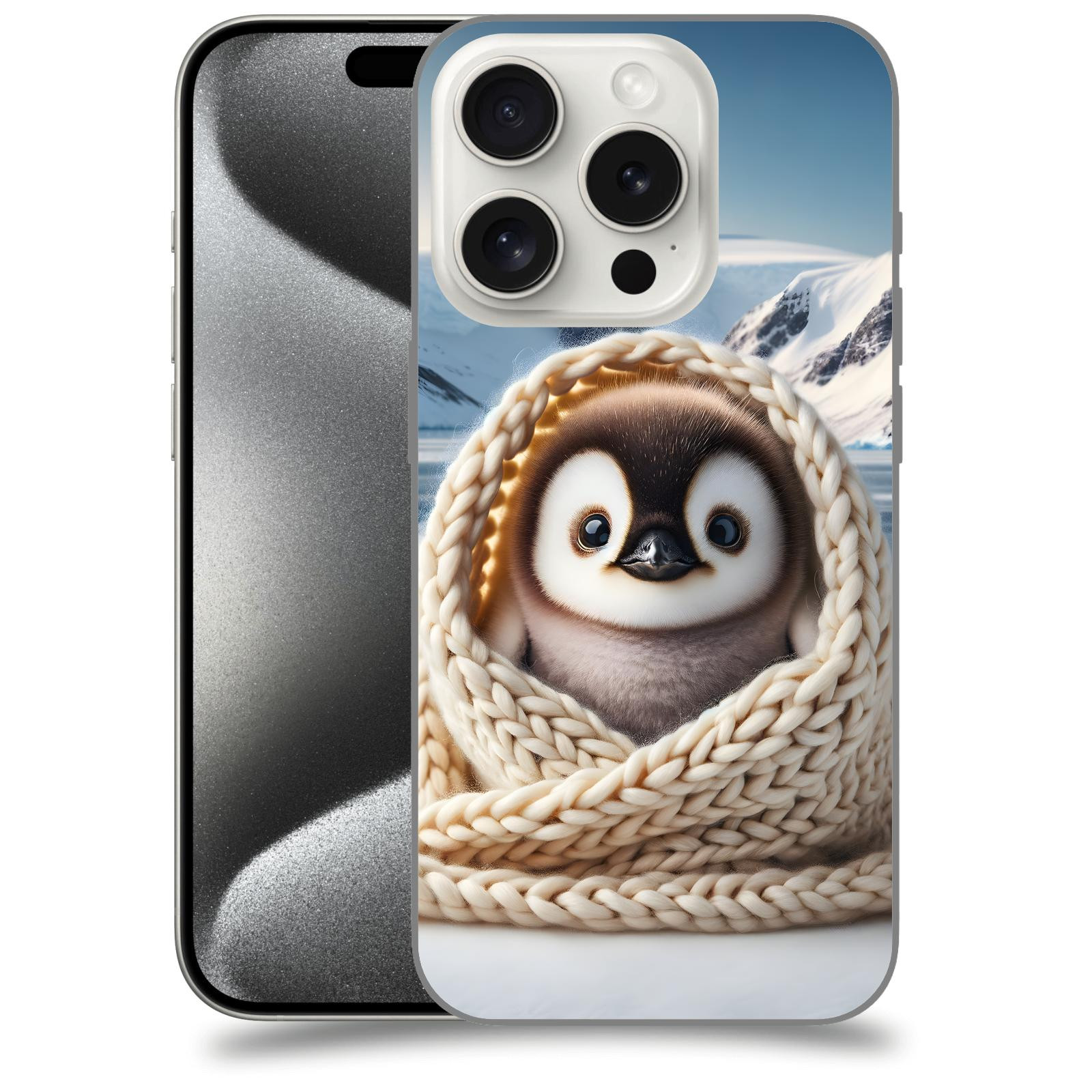 ACOVER Kryt na mobil Apple iPhone 15 pro - Tučňák