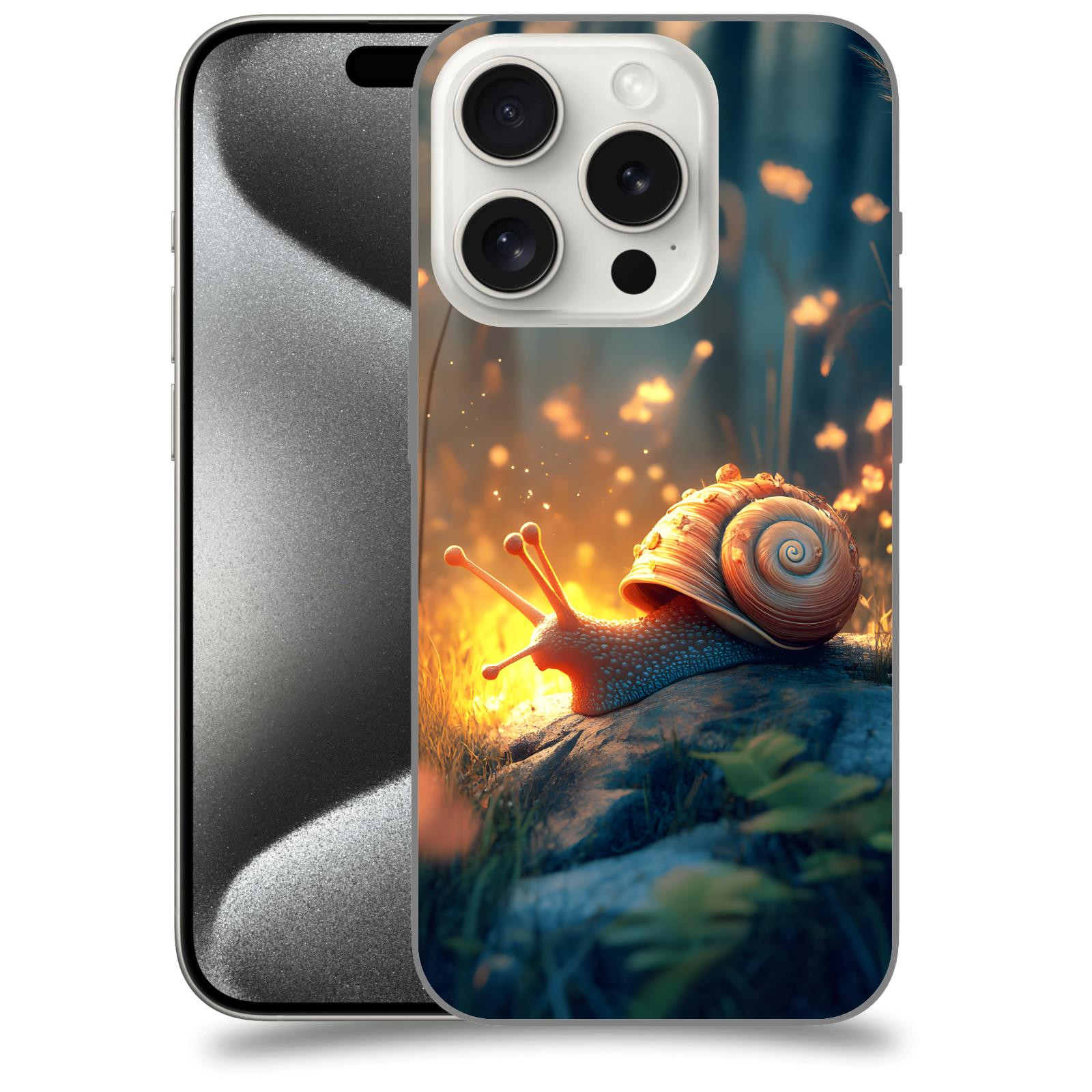 ACOVER Kryt na mobil Apple iPhone 15 pro - Šnek