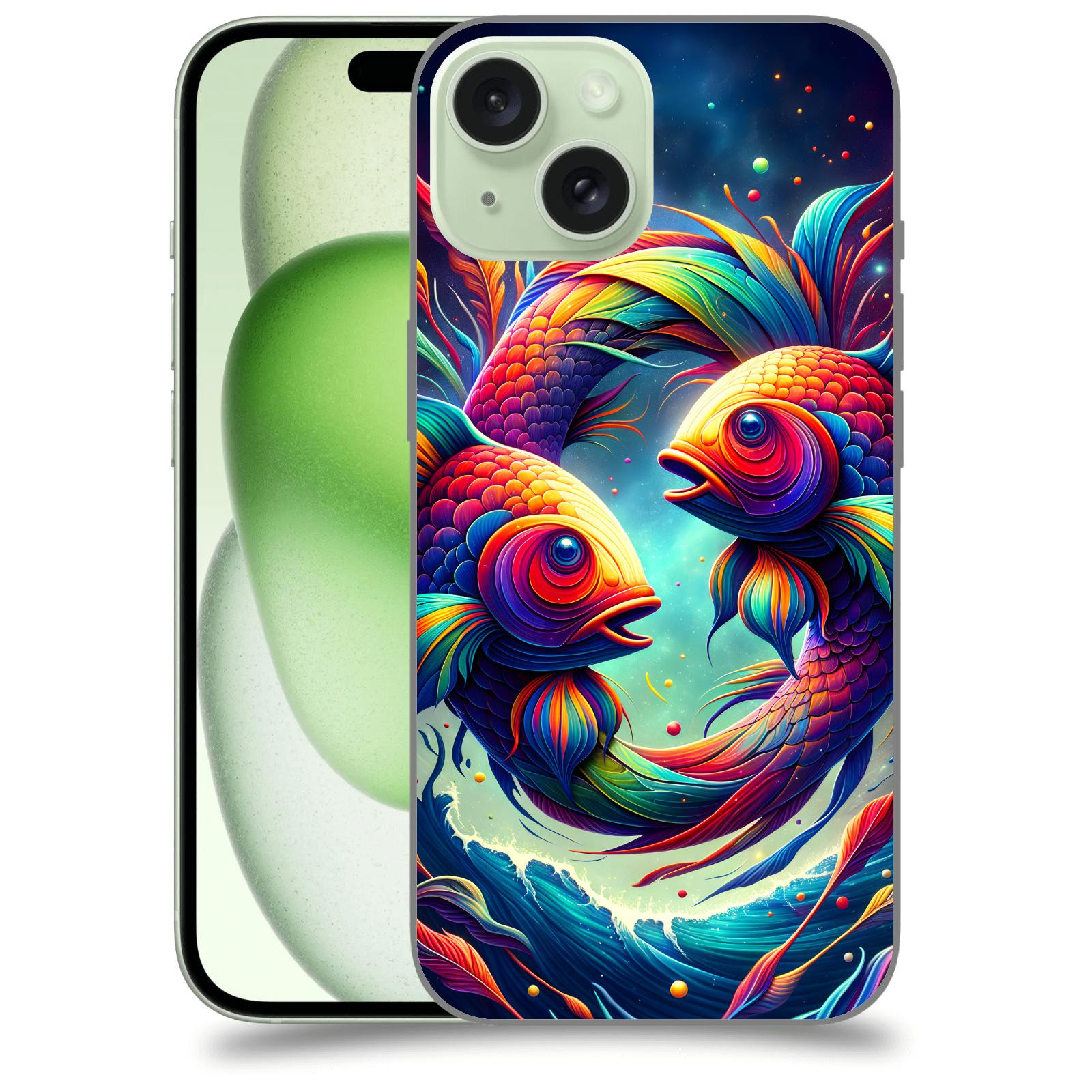 ACOVER Kryt na mobil Apple iPhone 15 - Ryby