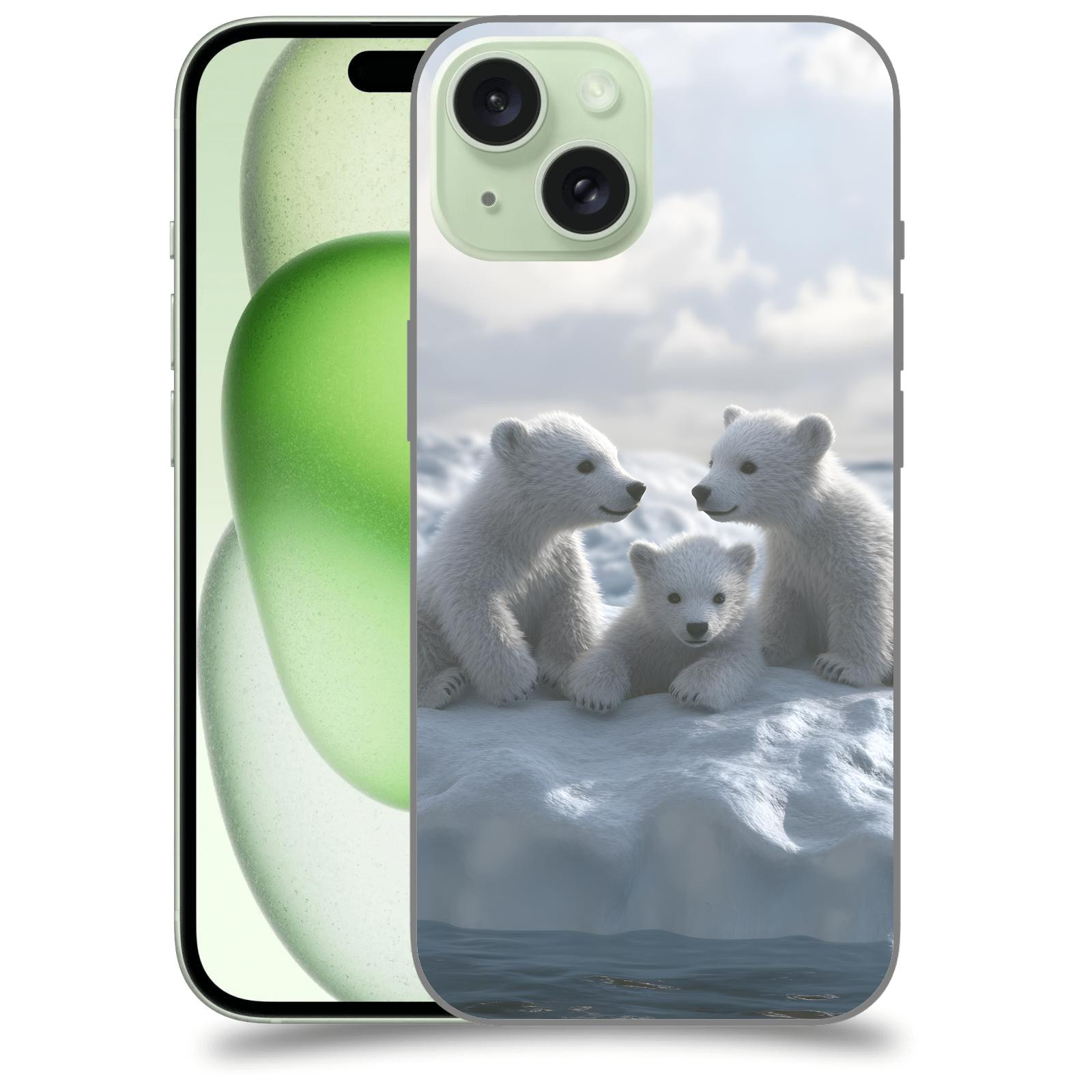 ACOVER Kryt na mobil Apple iPhone 15 - Medvíďata