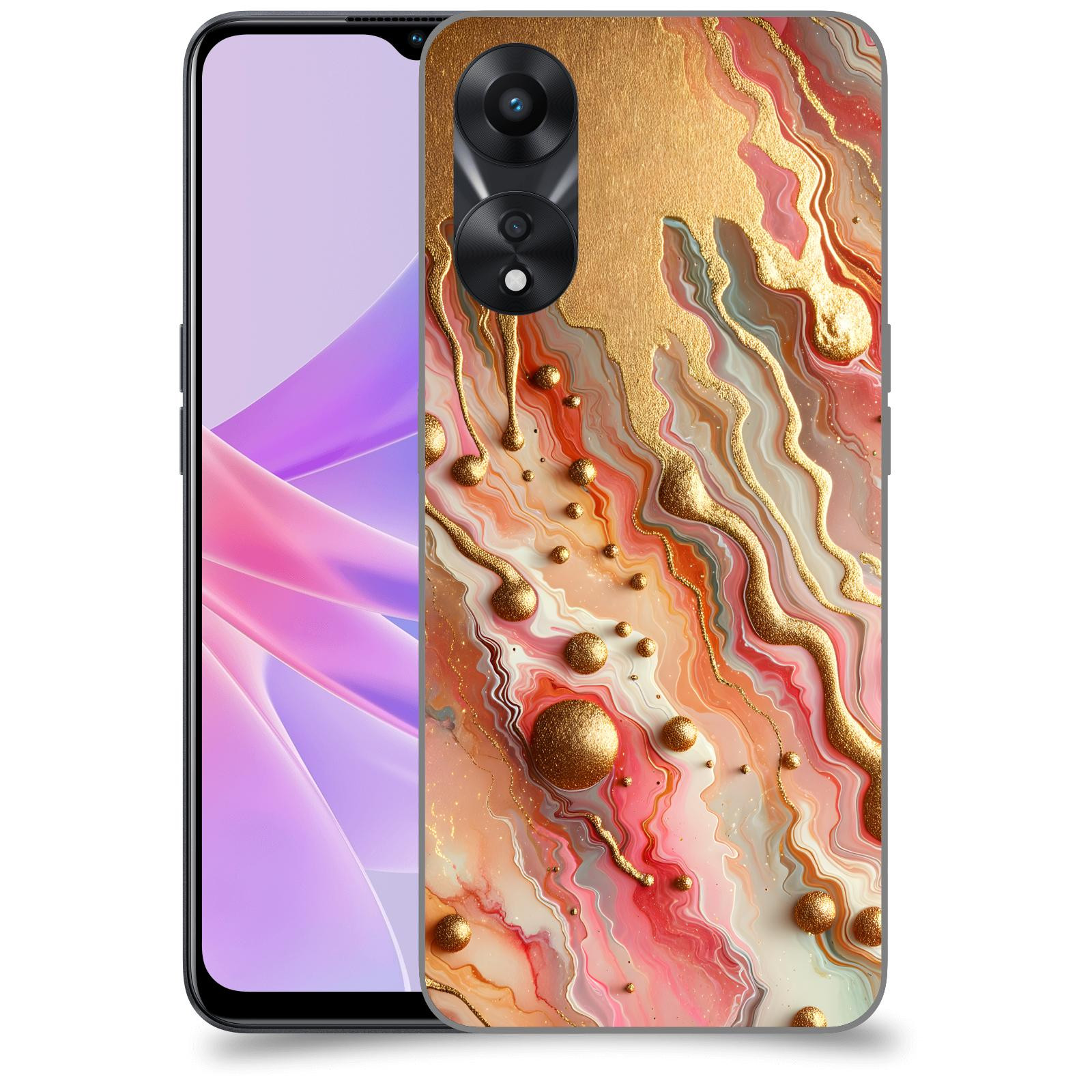 ACOVER Kryt na mobil OPPO A78 5G - Liquid Gold