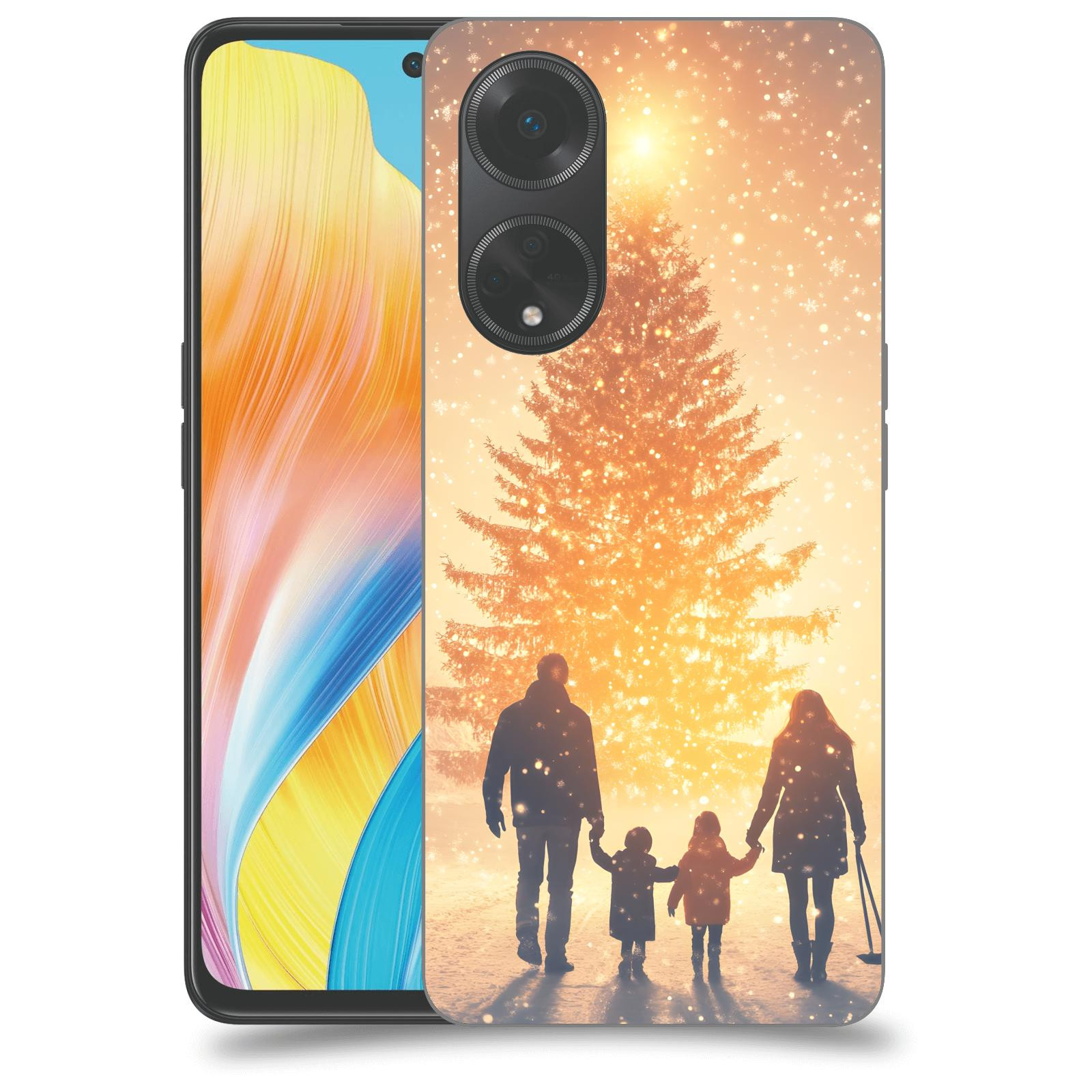 ACOVER Kryt na mobil OPPO A98 5G - Family at the Christmas tree
