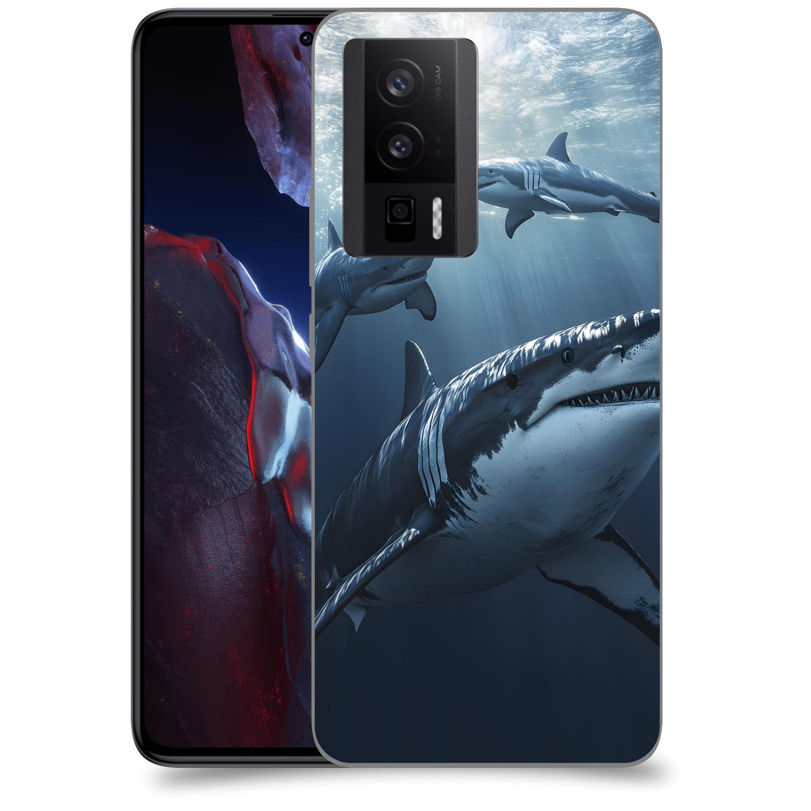 ACOVER Kryt na mobil Xiaomi Poco F5 Pro 5G - Žraloci