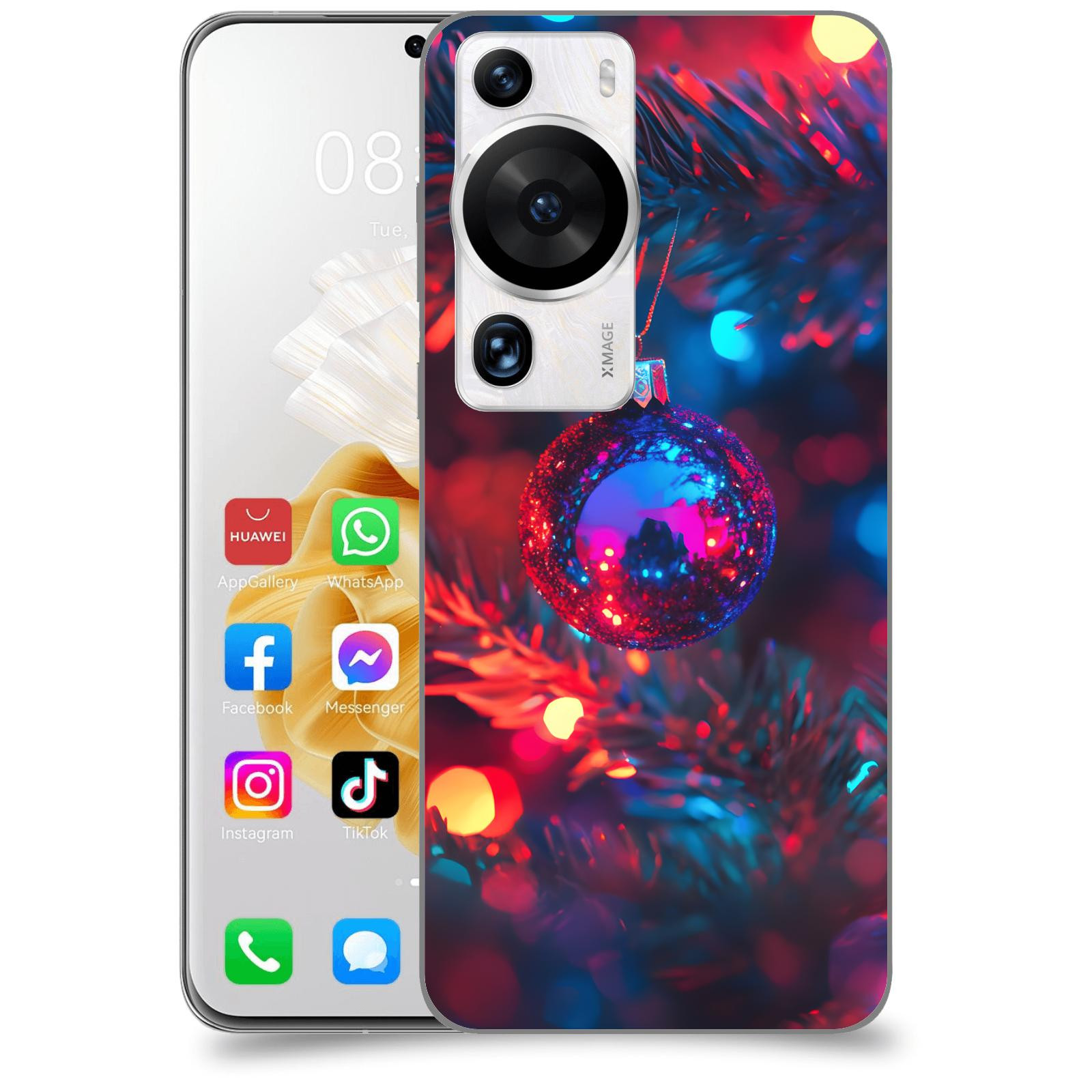 ACOVER Kryt na mobil Huawei P60 Pro - Vánoční ozdoba