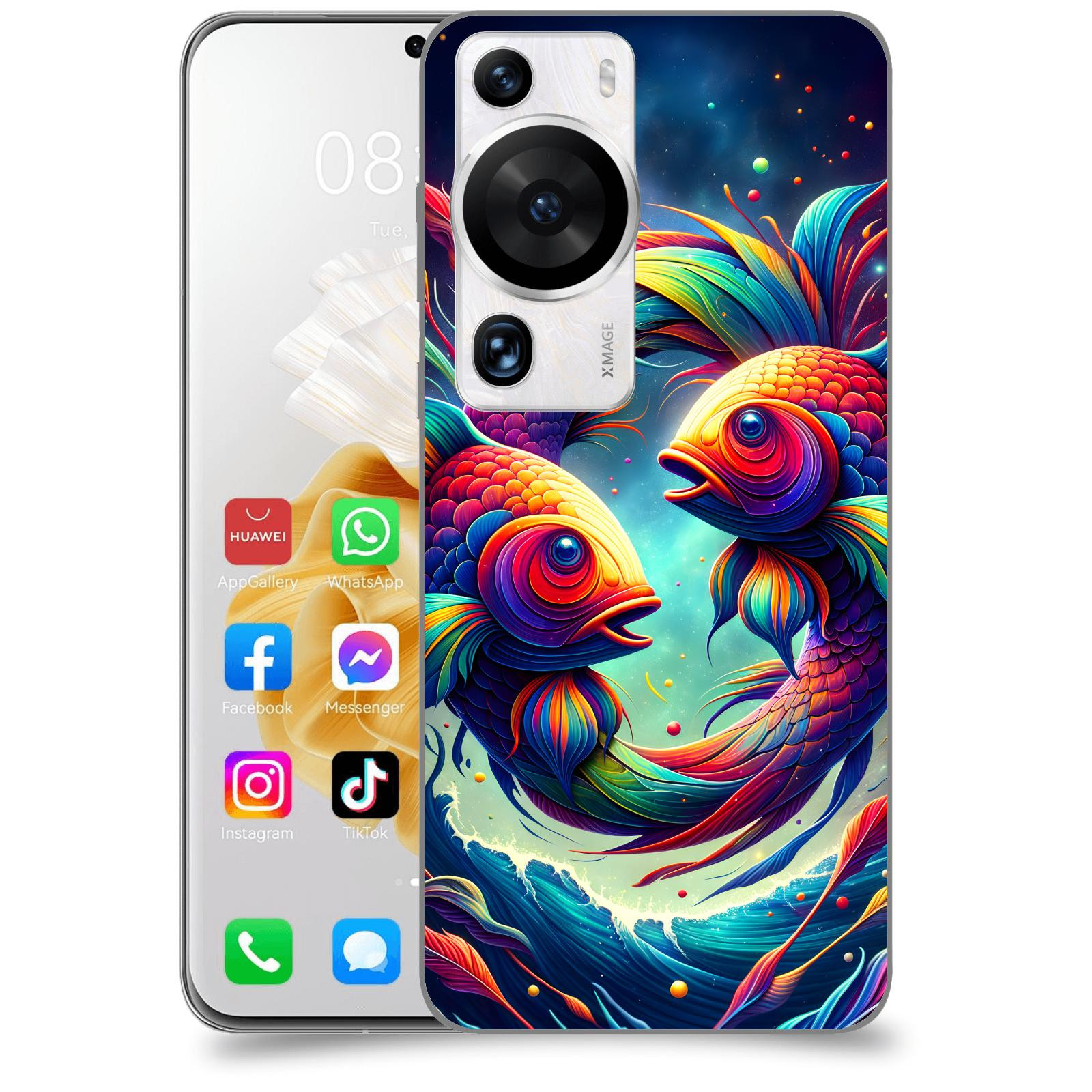 ACOVER Kryt na mobil Huawei P60 Pro - Ryby