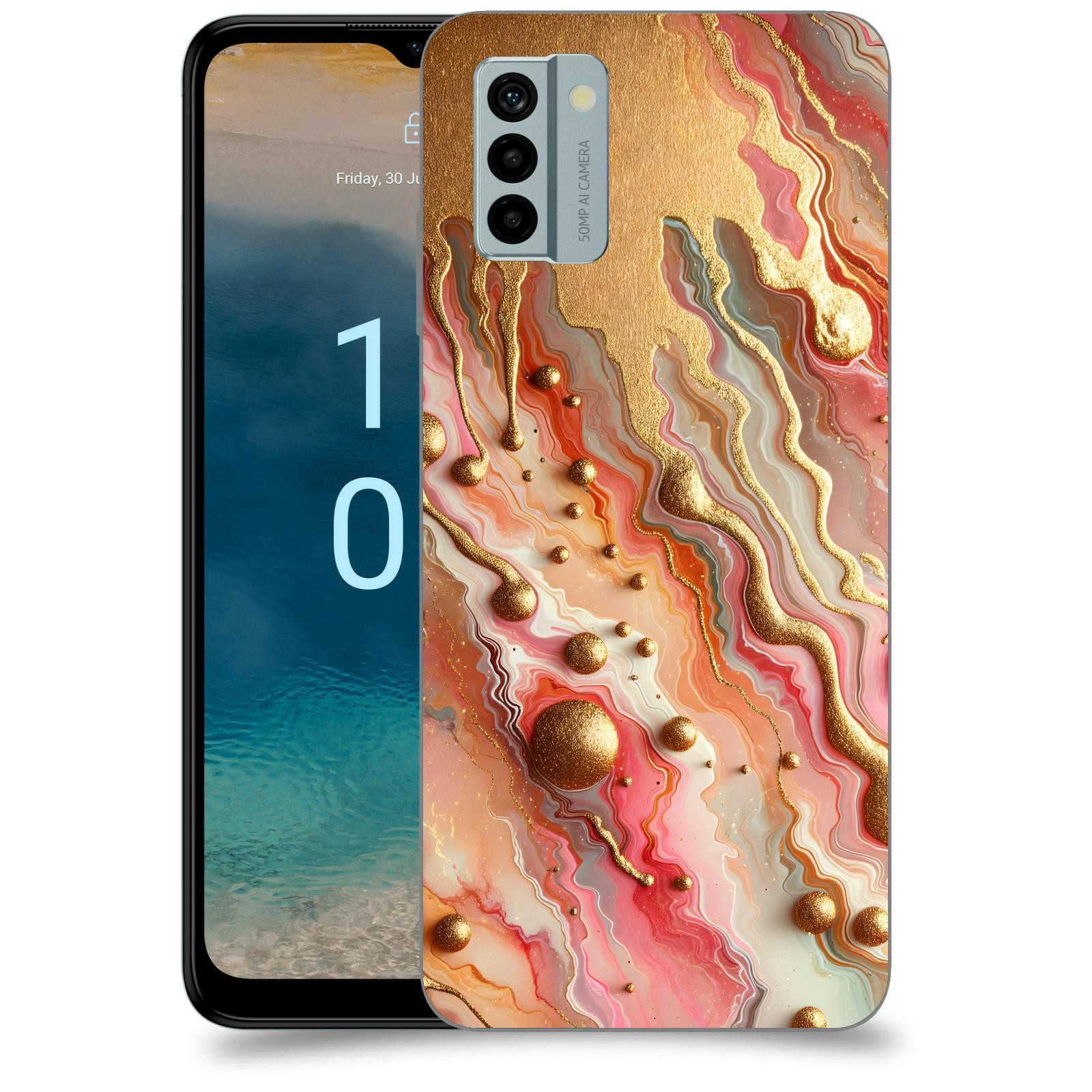 ACOVER Kryt na mobil Nokia G22 - Liquid Gold