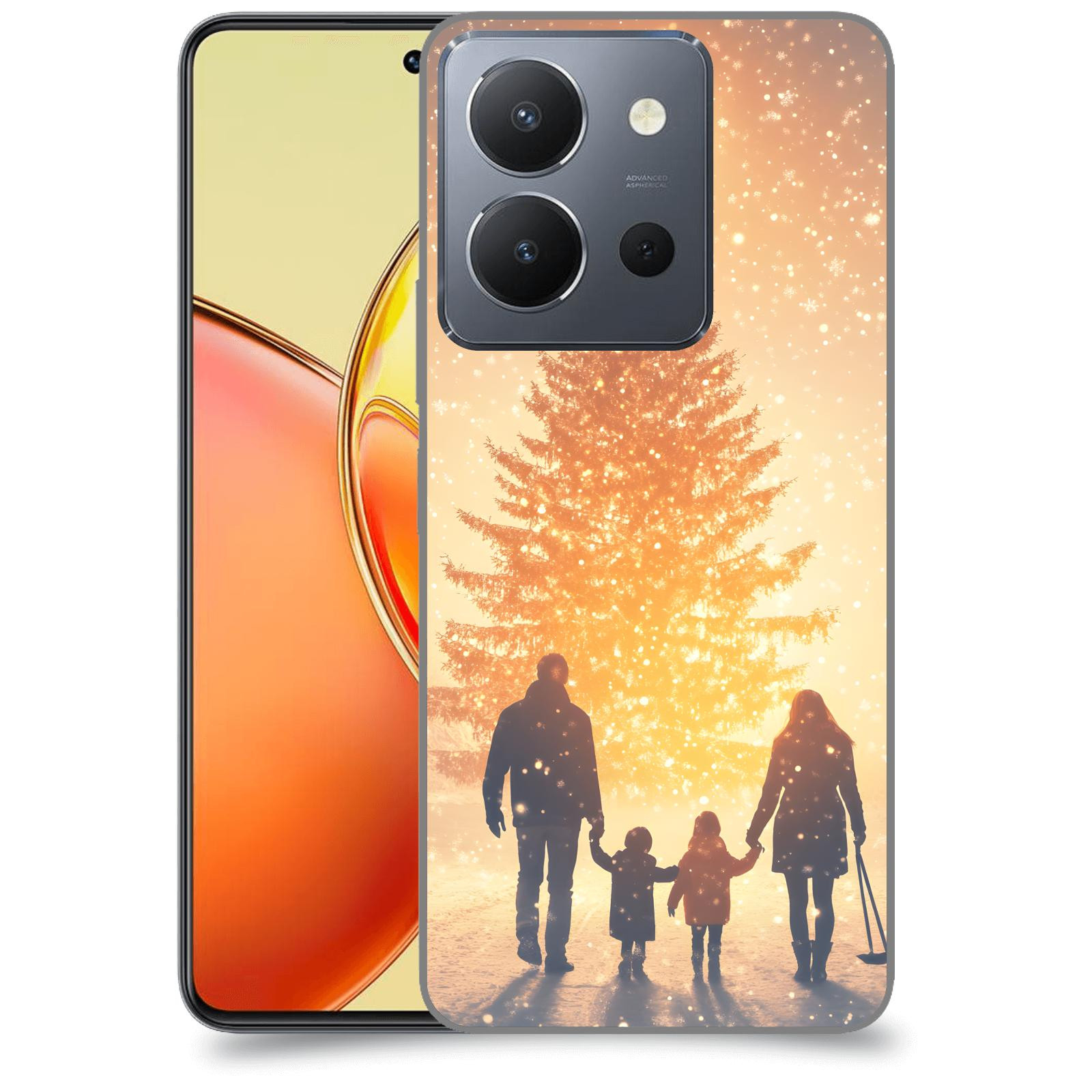 ACOVER Kryt na mobil Vivo Y36 - Family at the Christmas tree