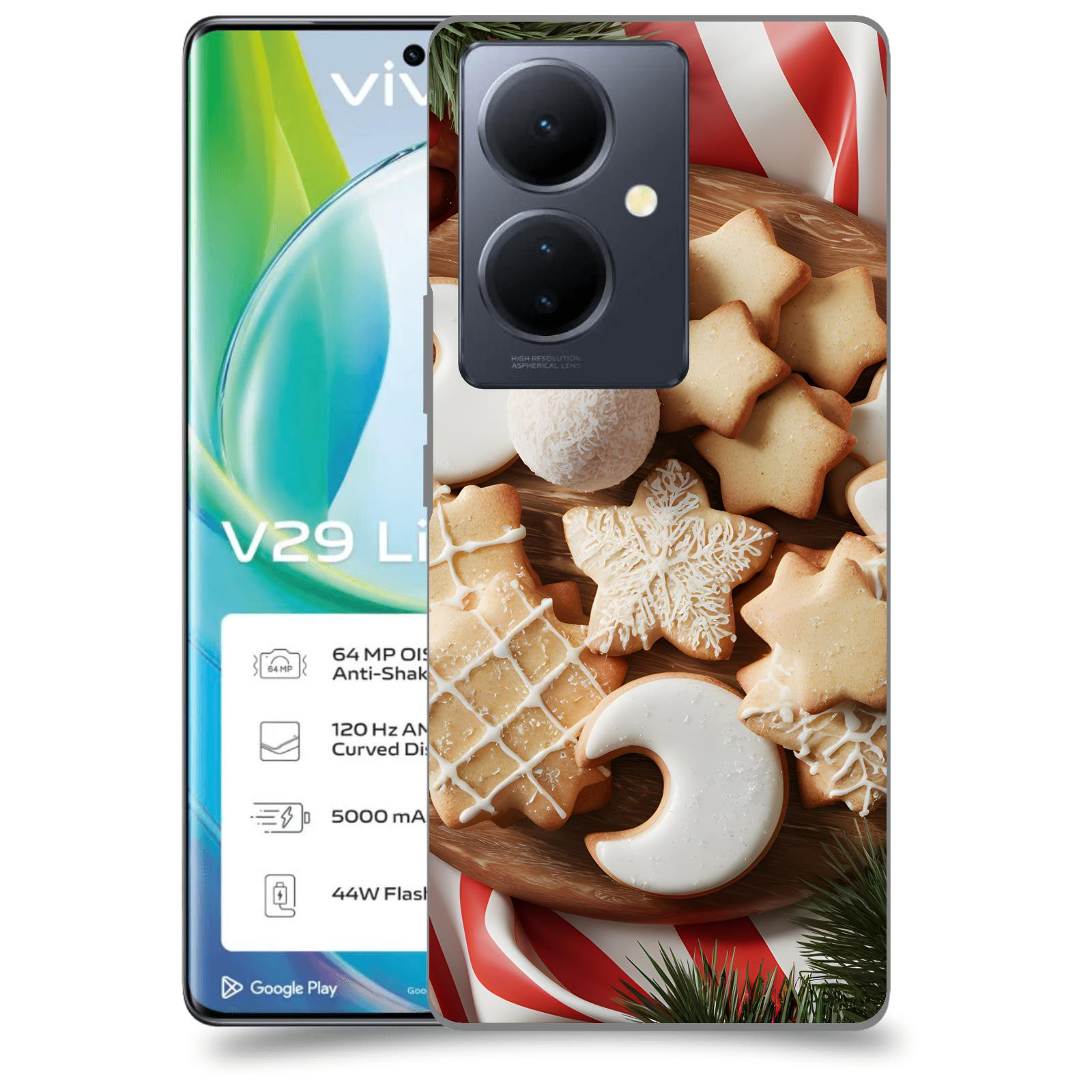 ACOVER Kryt na mobil VIVO V29 Lite 5G - Vánoční cukroví 2