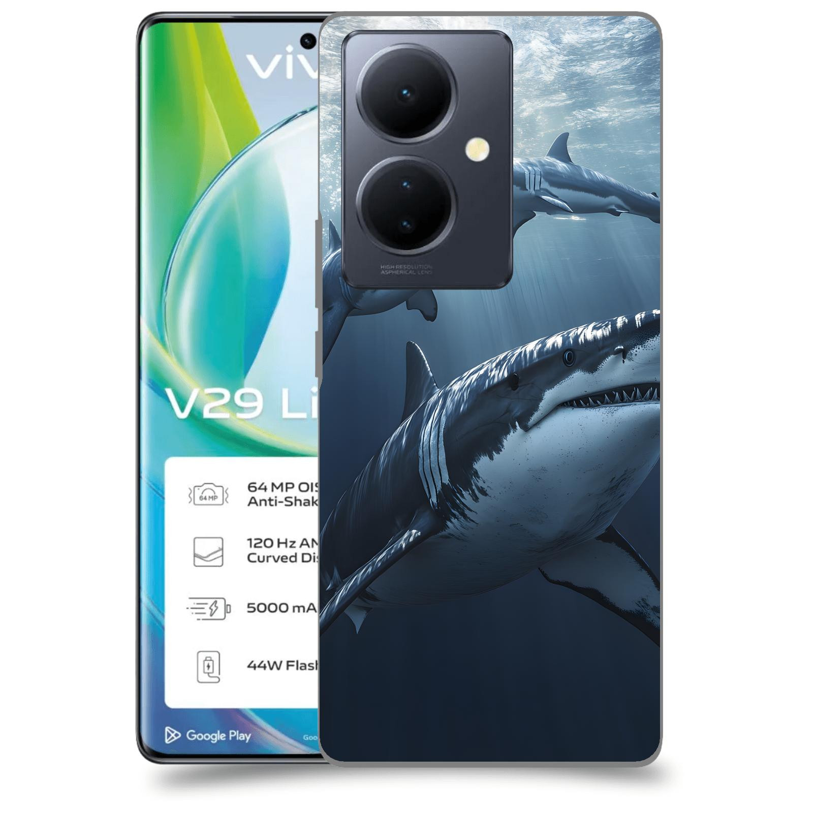 ACOVER Kryt na mobil VIVO V29 Lite 5G - Žraloci